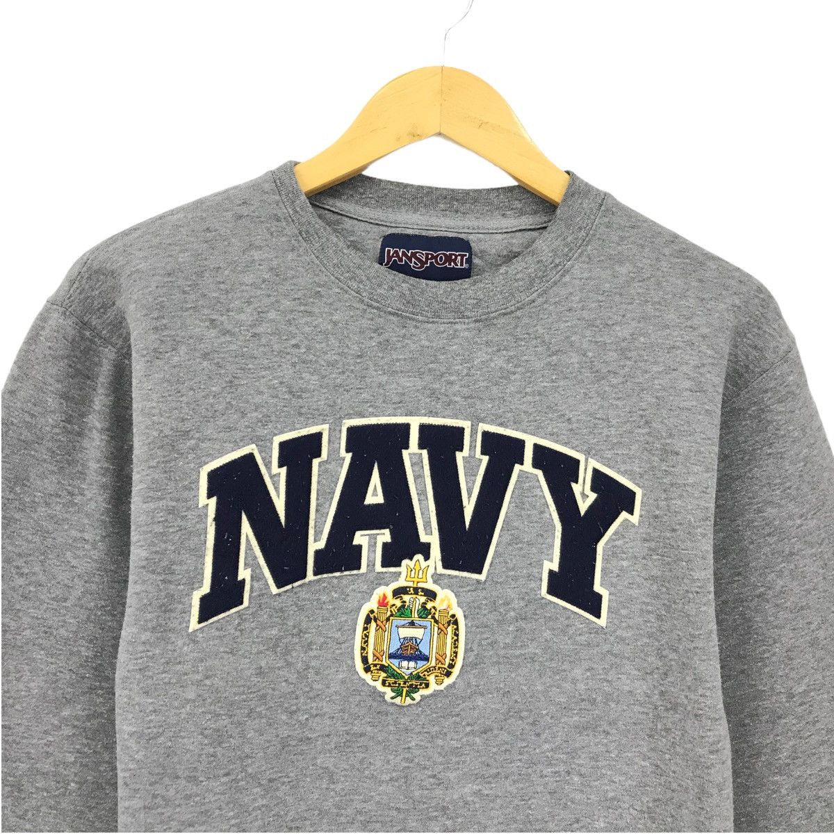 Vintage Vintage Navy Sweatshirt Crewneck Big Logo Size S / US 4 / IT 40 - 4 Thumbnail