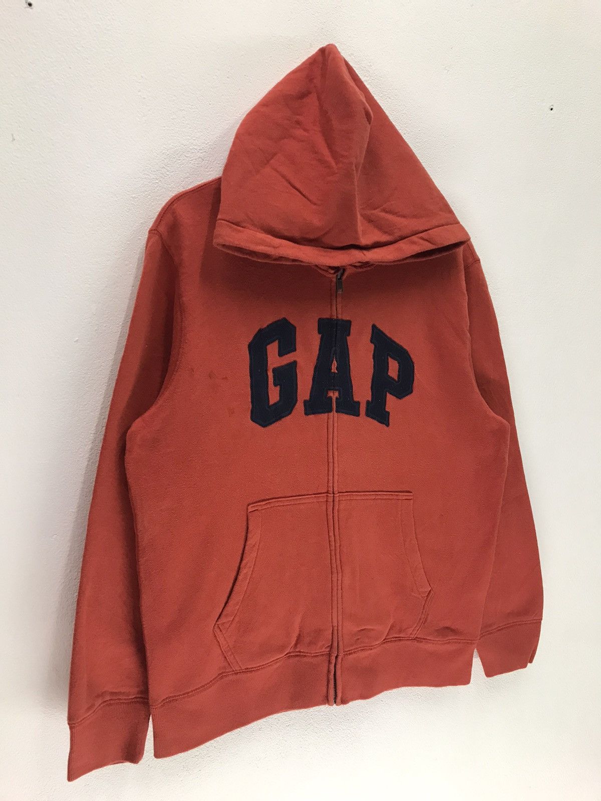 Gap × Vintage Vintage GAP Big Logo Zipper Hoddie Sweatshirt Size US M / EU 48-50 / 2 - 4 Thumbnail