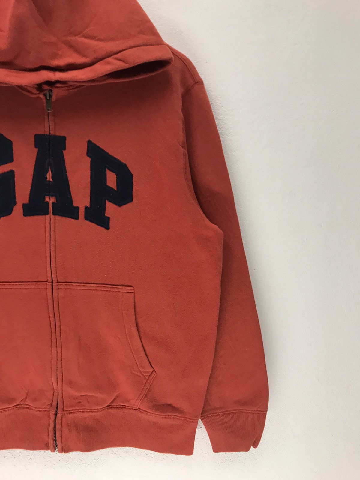 Gap × Vintage Vintage GAP Big Logo Zipper Hoddie Sweatshirt Size US M / EU 48-50 / 2 - 6 Thumbnail