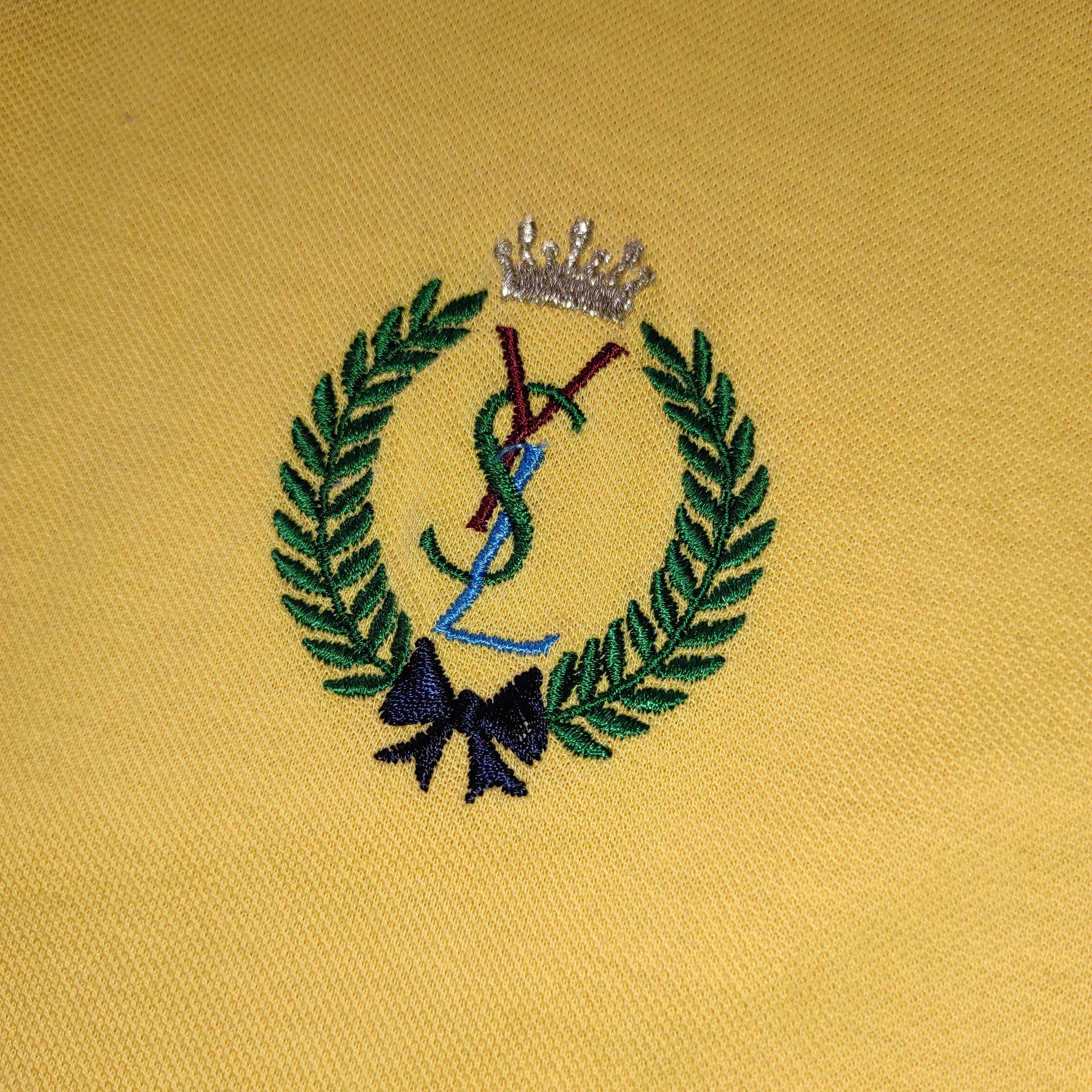 Yves Saint Laurent Yves Saint Laurent Pour Homme YSL Polo shirt big logo Size US M / EU 48-50 / 2 - 3 Thumbnail