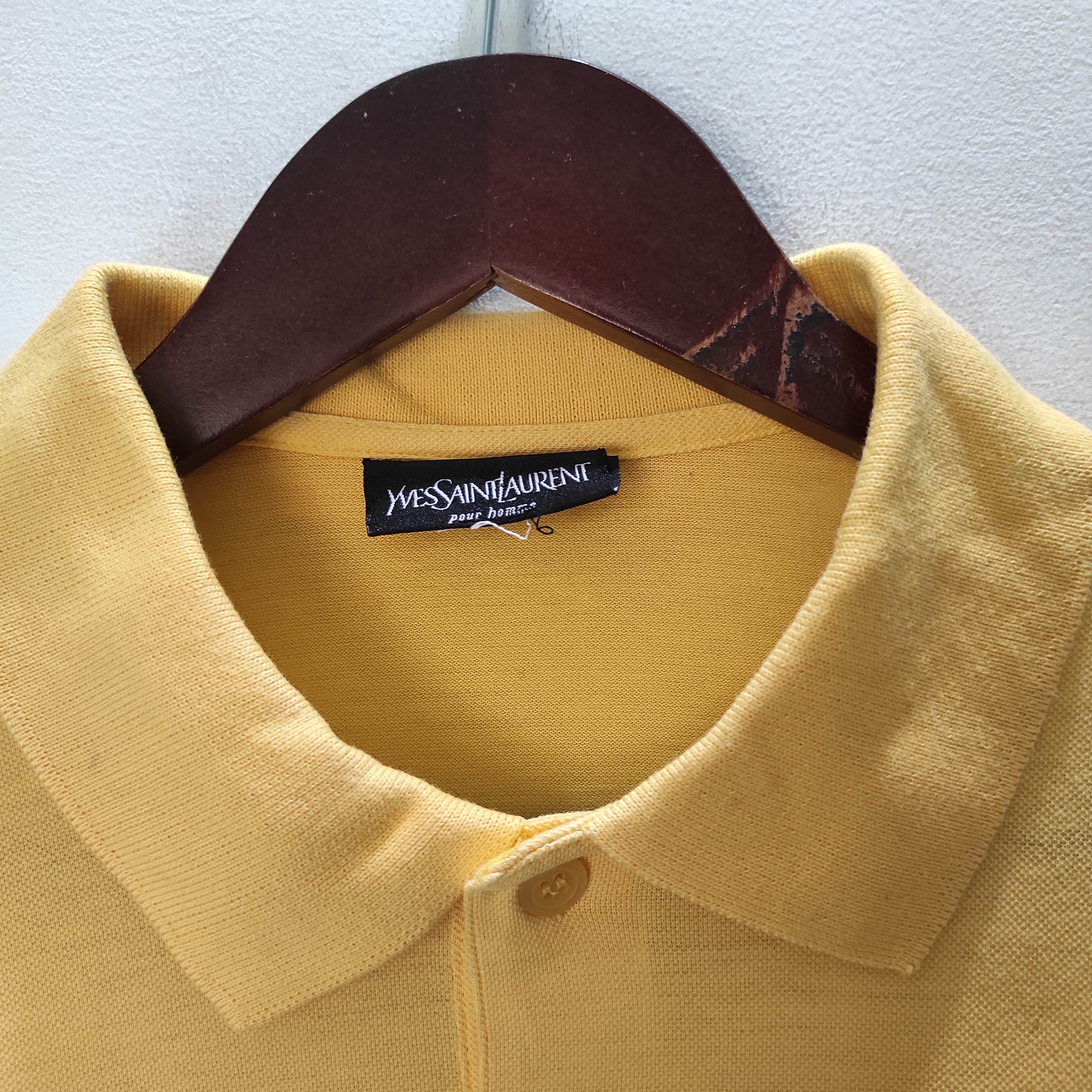 Yves Saint Laurent Yves Saint Laurent Pour Homme YSL Polo shirt big logo Size US M / EU 48-50 / 2 - 4 Thumbnail