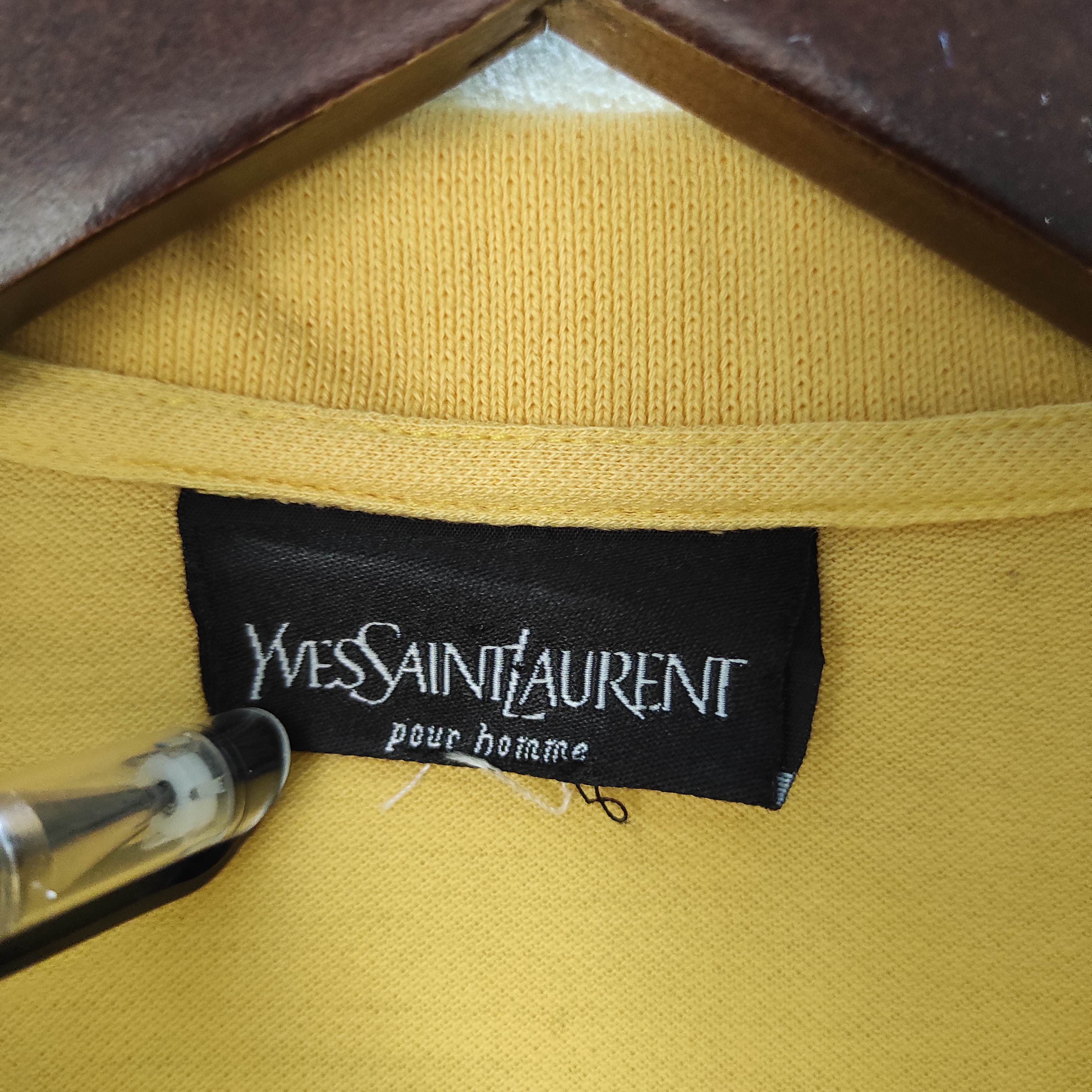 Yves Saint Laurent Yves Saint Laurent Pour Homme YSL Polo shirt big logo Size US M / EU 48-50 / 2 - 5 Thumbnail