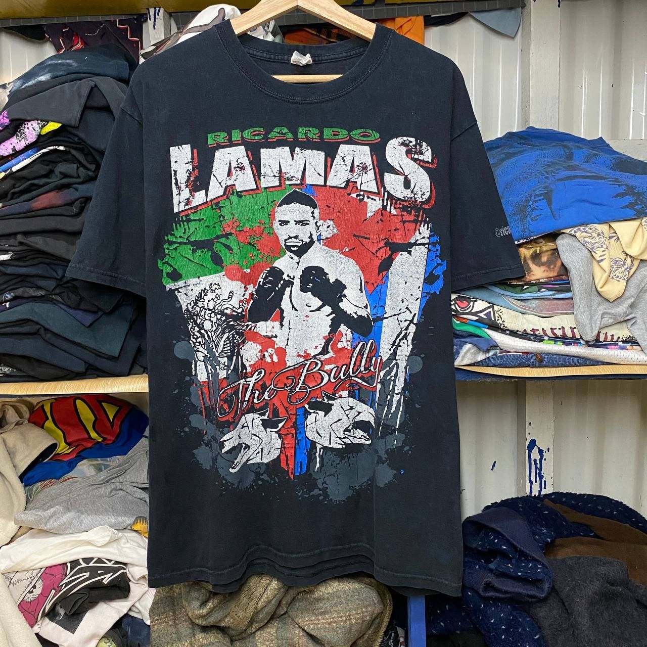 image of UFC x Vintage Ricardo Lamas Tees in Black Mix, Men's (Size Large)