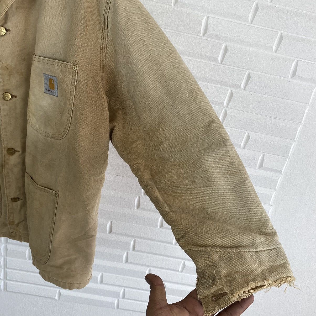 VINTAGE CARHARTT WORKER BLANKET LINING JACKET