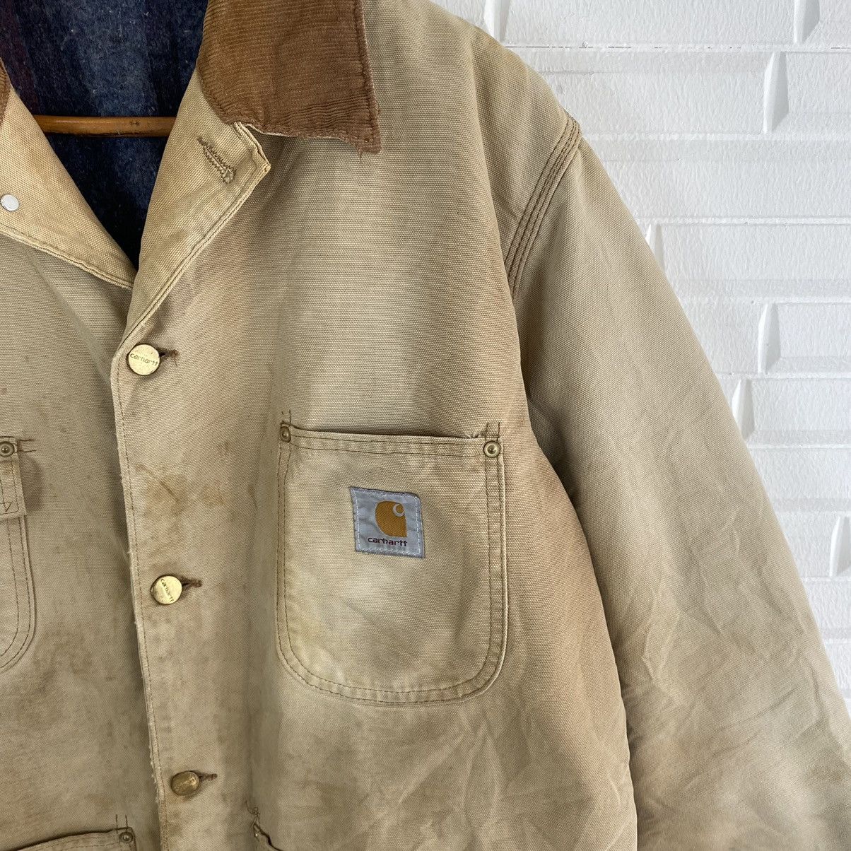 VINTAGE CARHARTT WORKER BLANKET LINING JACKET