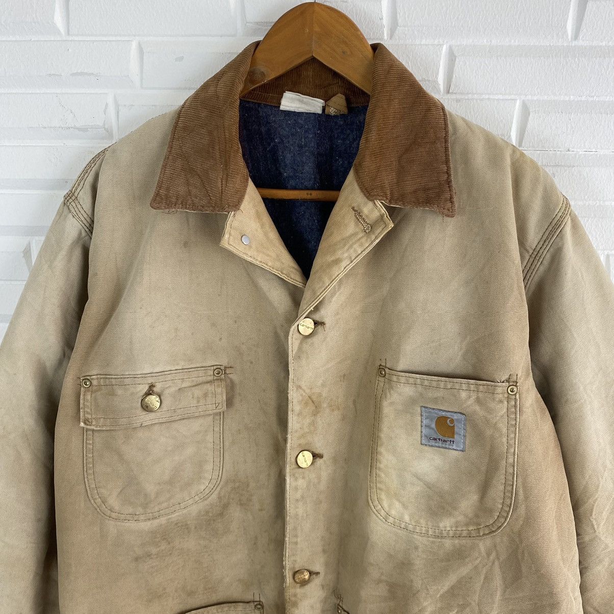 VINTAGE CARHARTT WORKER BLANKET LINING JACKET