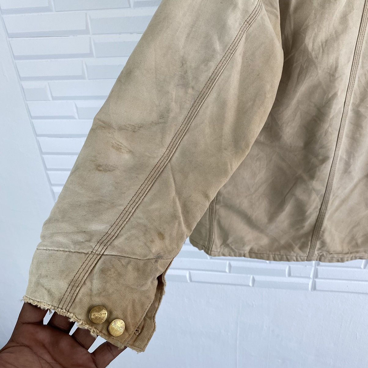 VINTAGE CARHARTT WORKER BLANKET LINING JACKET