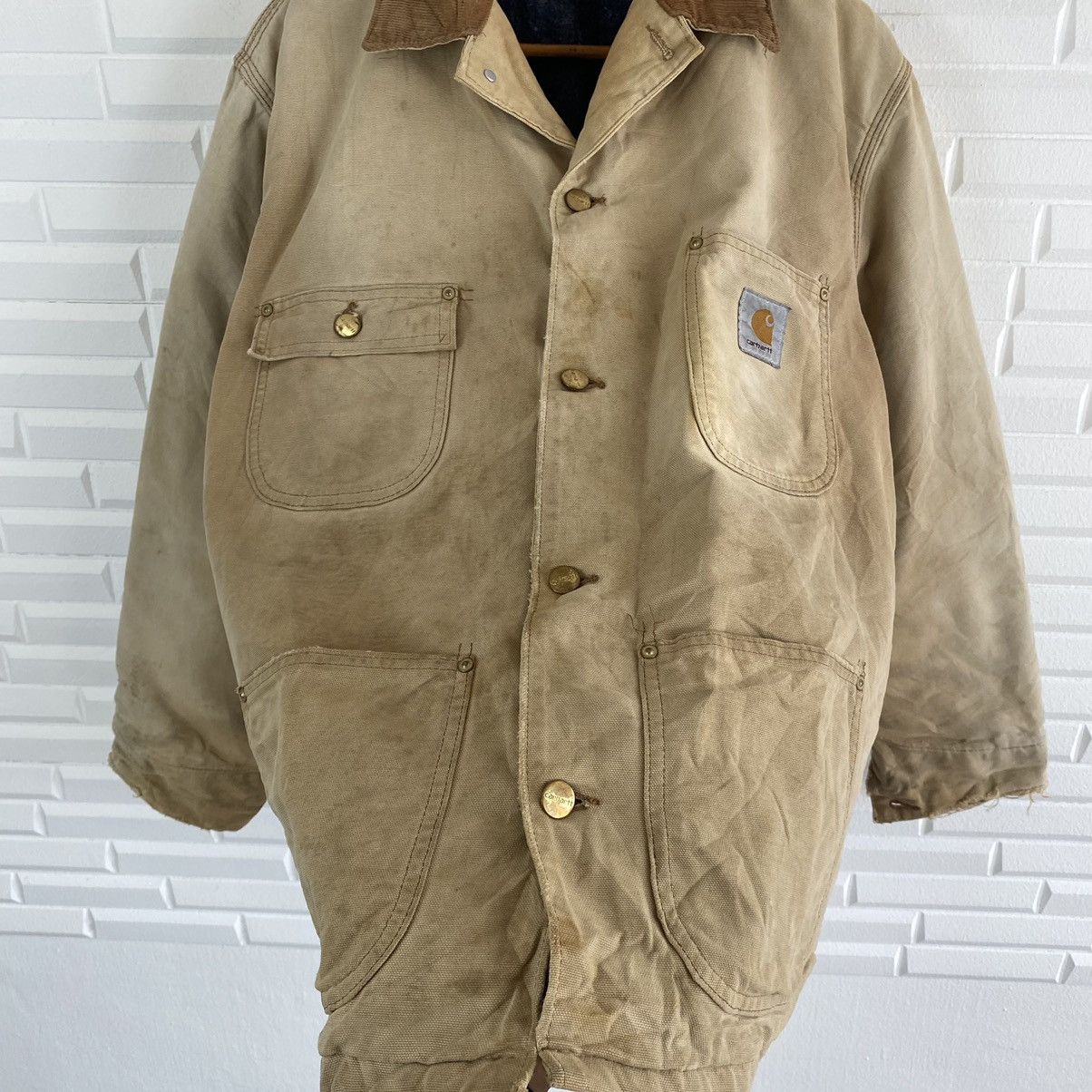 VINTAGE CARHARTT WORKER BLANKET LINING JACKET