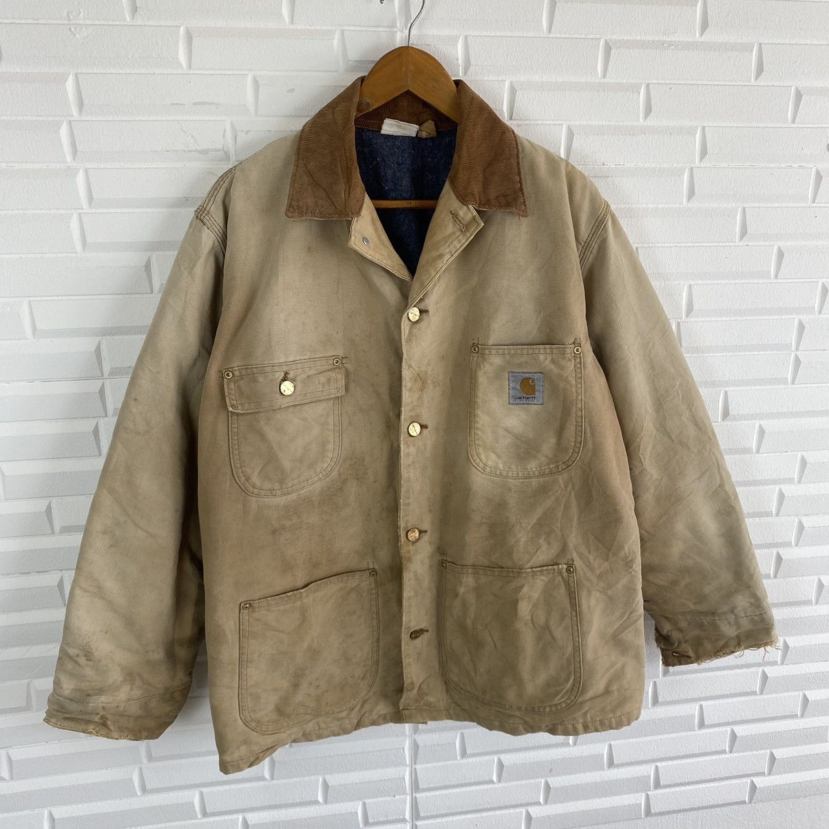 VINTAGE CARHARTT WORKER BLANKET LINING JACKET