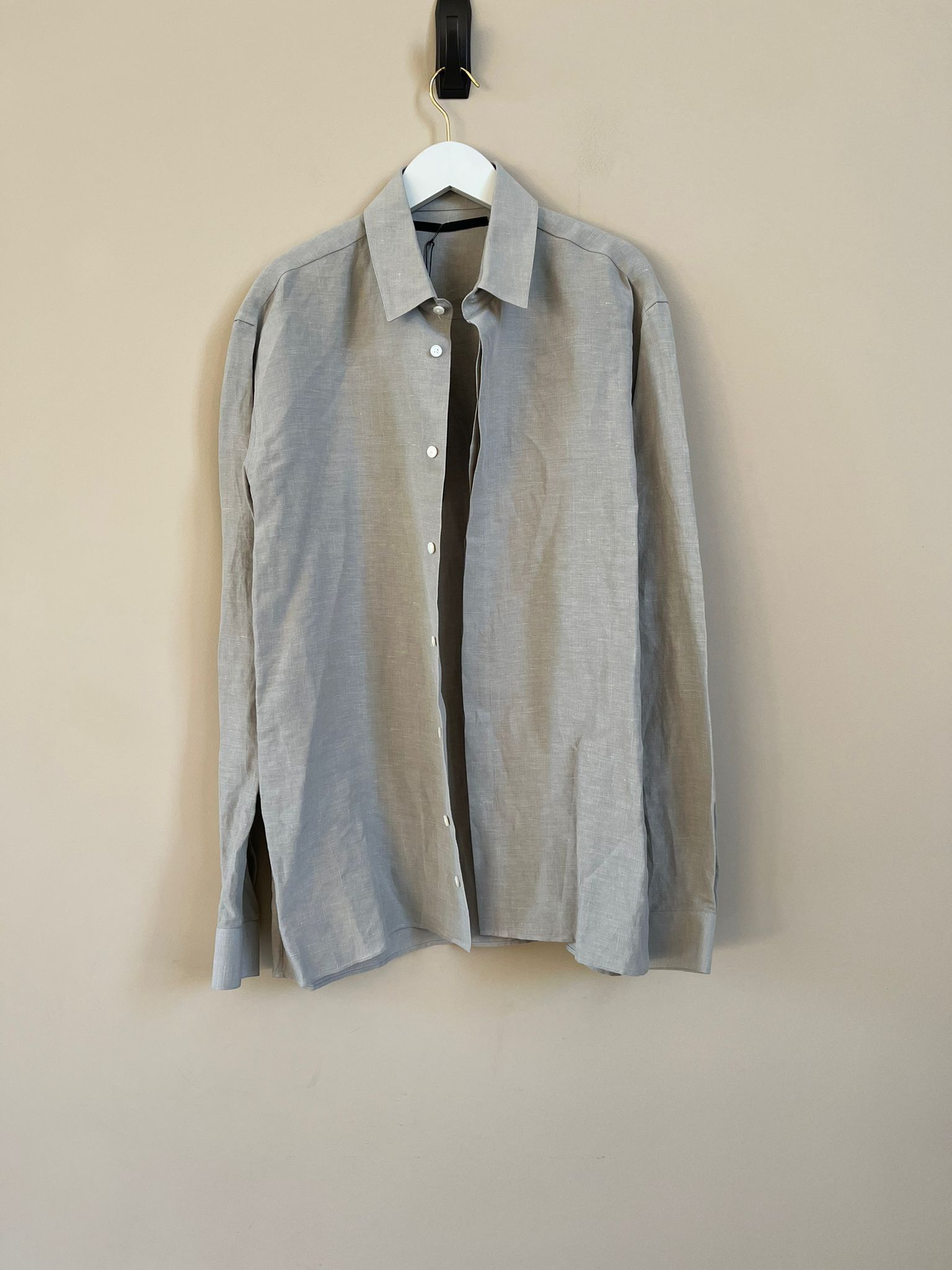 Haider Ackermann Shirt Lubricus in Cream / Sand Size US M / EU 48-50 / 2 - 2 Thumbnail