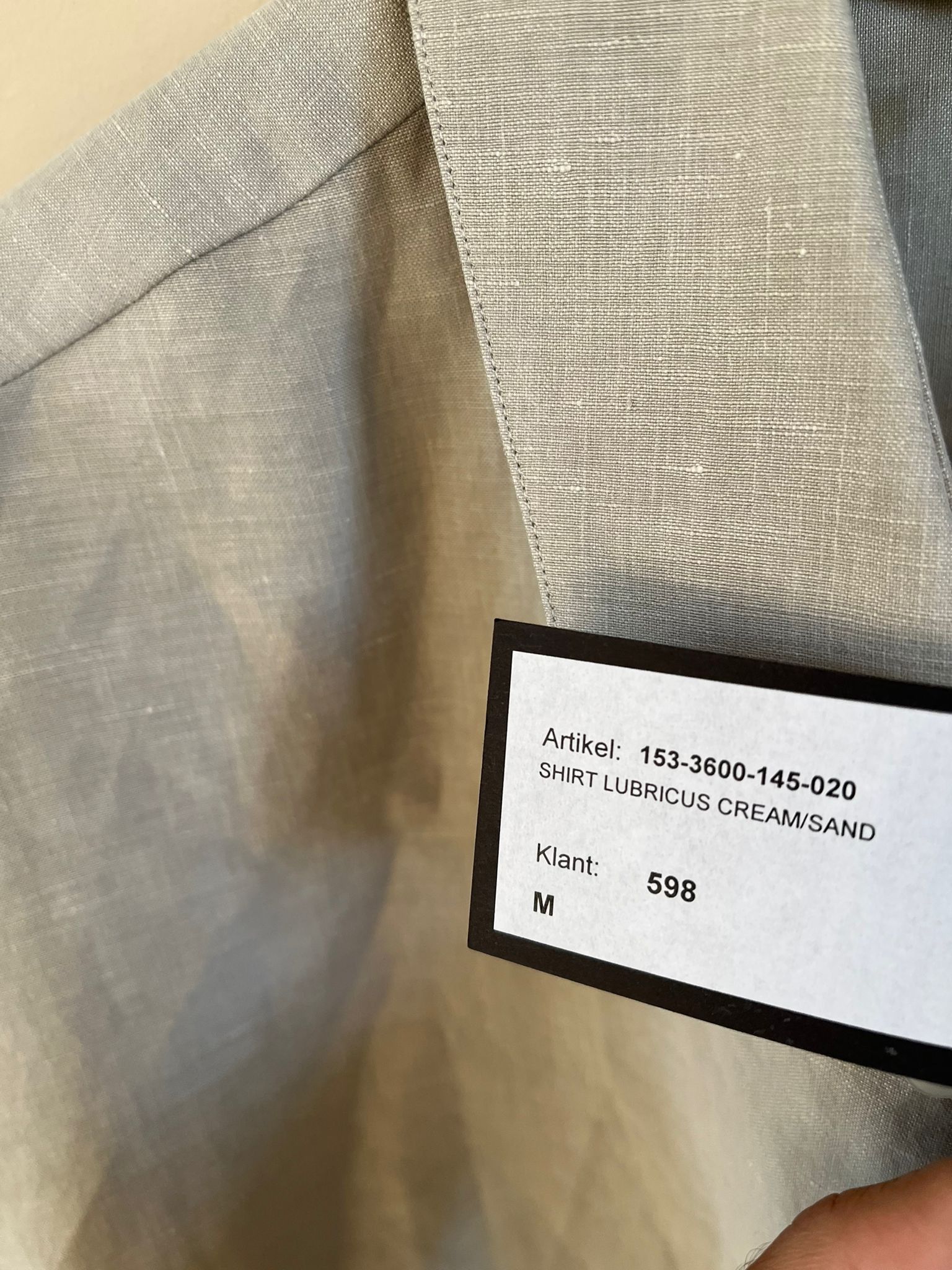 Haider Ackermann Shirt Lubricus in Cream / Sand Size US M / EU 48-50 / 2 - 8 Thumbnail
