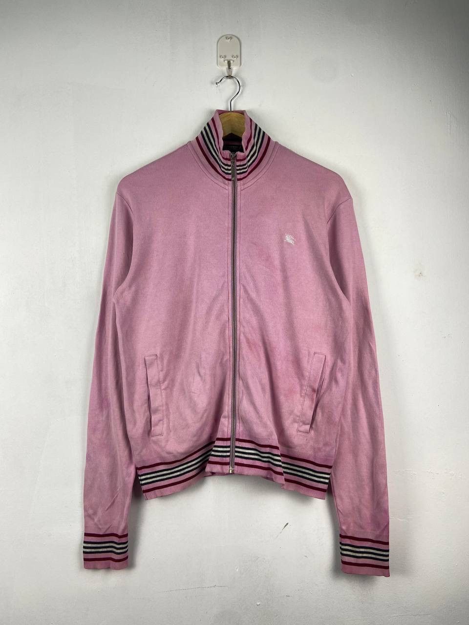 Burberry Burberry jacket zipper sweater pink color Size US M / EU 48-50 / 2 - 4 Thumbnail