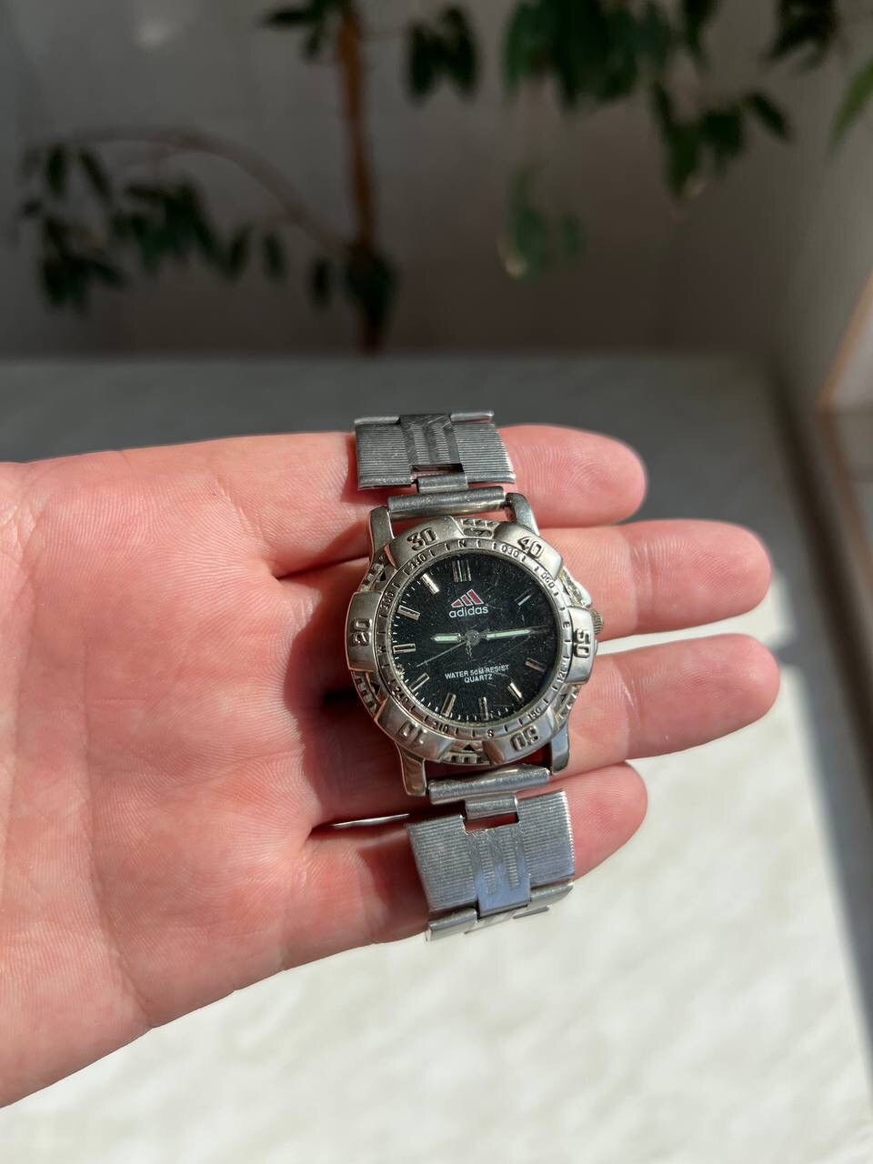 Adidas × Vintage 90s Adidas vintage steel watch Japanese style Metal WORK ❗️ Size ONE SIZE - 1 Thumbnail