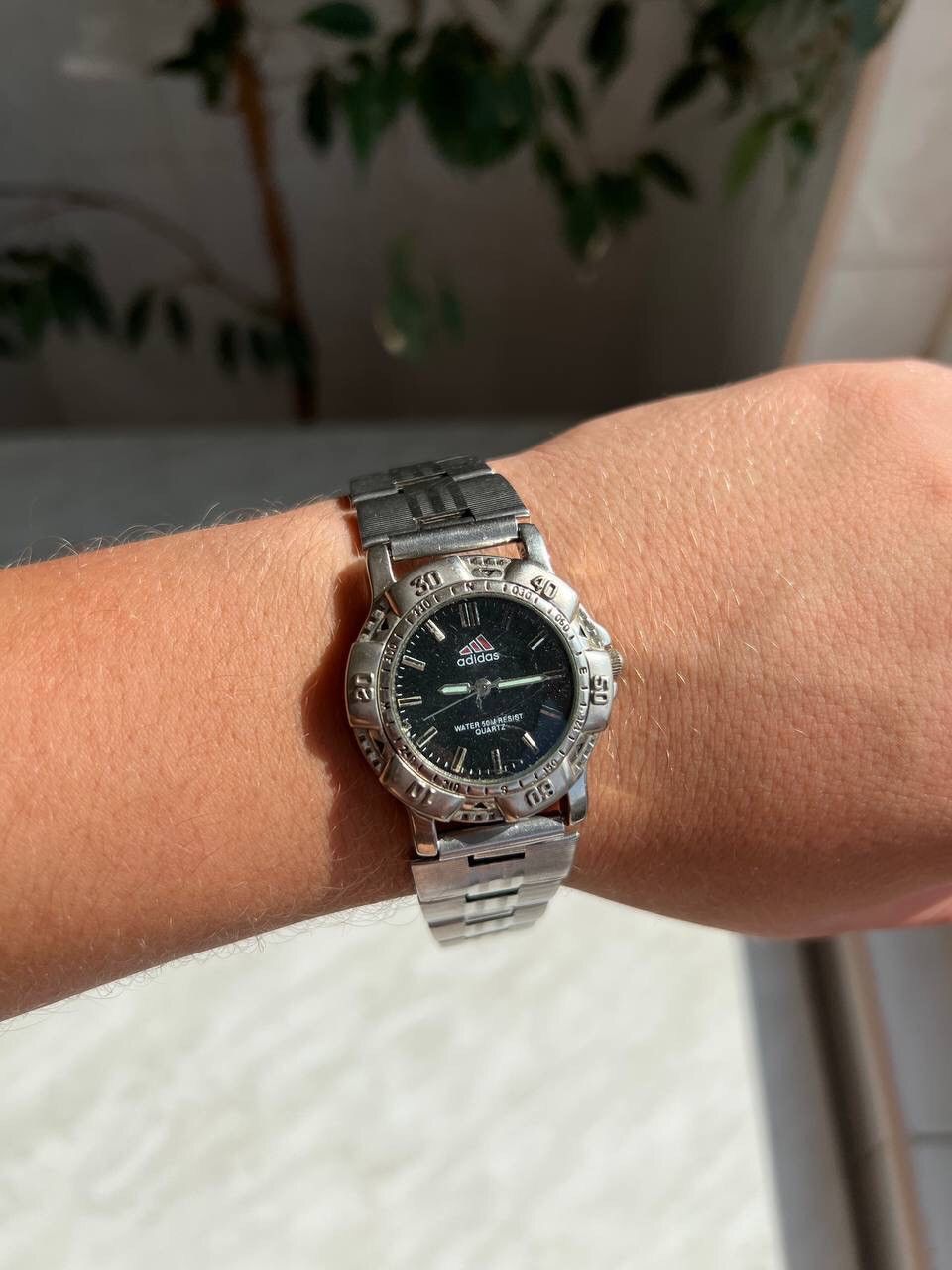 Adidas × Vintage 90s Adidas vintage steel watch Japanese style Metal WORK ❗️ Size ONE SIZE - 5 Thumbnail