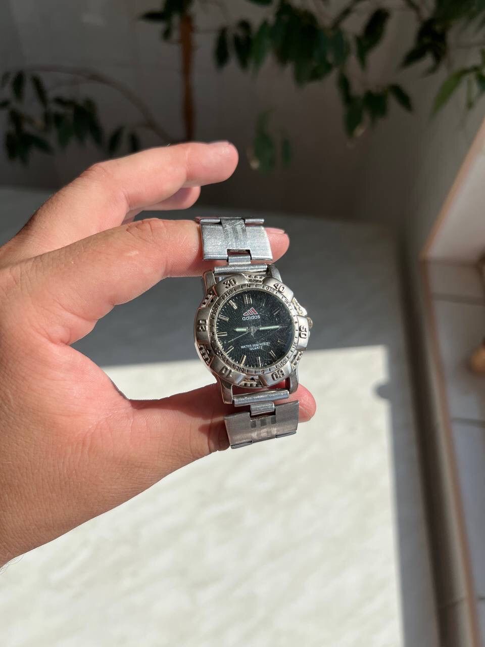 Adidas × Vintage 90s Adidas vintage steel watch Japanese style Metal WORK ❗️ Size ONE SIZE - 4 Thumbnail