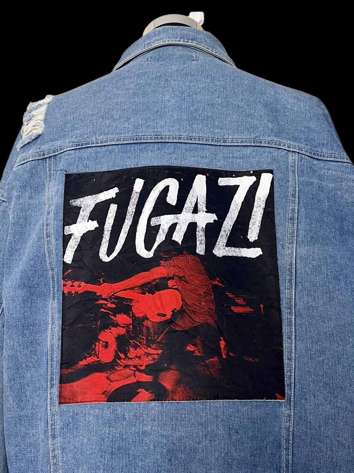 Fugazi 🔥HOT ITEM🔥 FUGAZI DISTRESSED DENIM JACKET Size US XL / EU 56 / 4 - 11 Thumbnail
