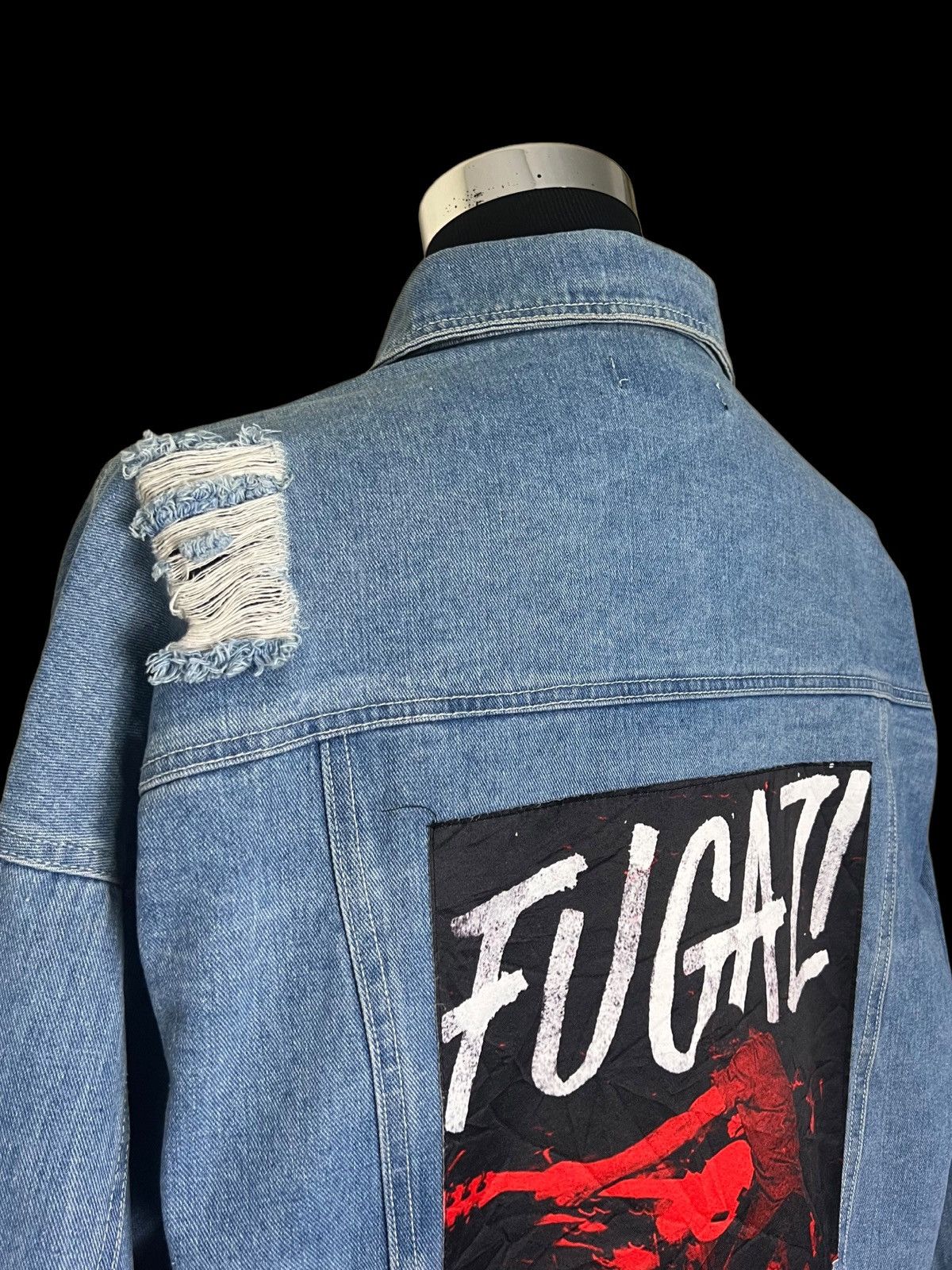 Fugazi 🔥HOT ITEM🔥 FUGAZI DISTRESSED DENIM JACKET Size US XL / EU 56 / 4 - 13 Thumbnail