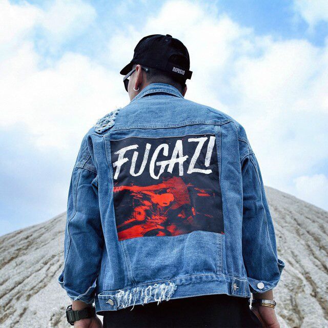 Fugazi 🔥HOT ITEM🔥 FUGAZI DISTRESSED DENIM JACKET Size US XL / EU 56 / 4 - 22 Thumbnail