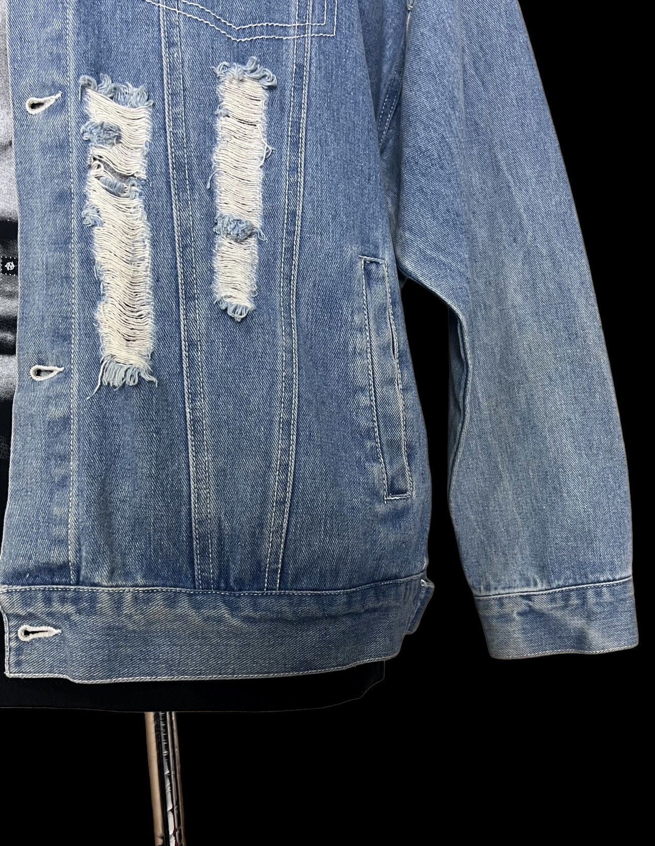 Fugazi 🔥HOT ITEM🔥 FUGAZI DISTRESSED DENIM JACKET Size US XL / EU 56 / 4 - 9 Thumbnail