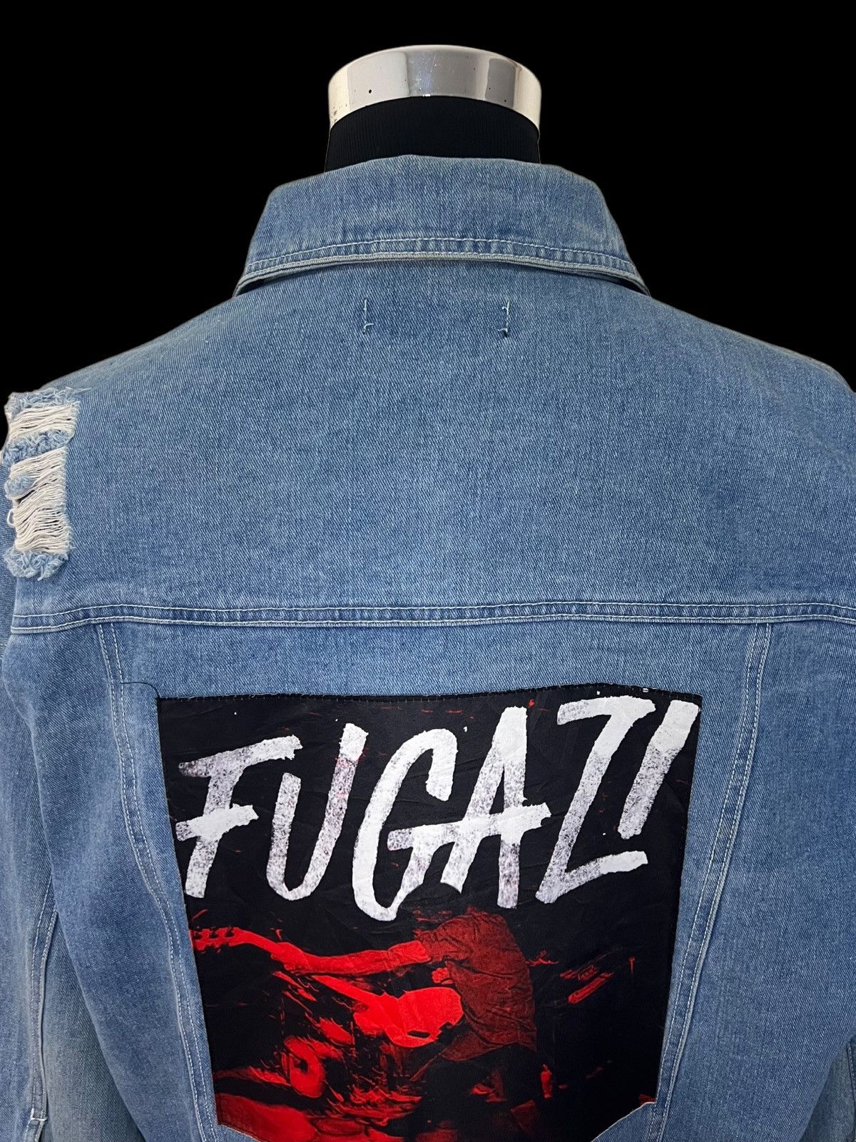 Fugazi 🔥HOT ITEM🔥 FUGAZI DISTRESSED DENIM JACKET Size US XL / EU 56 / 4 - 12 Thumbnail