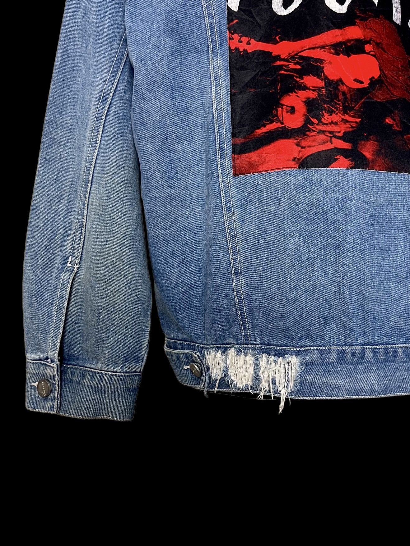 Fugazi 🔥HOT ITEM🔥 FUGAZI DISTRESSED DENIM JACKET Size US XL / EU 56 / 4 - 15 Thumbnail