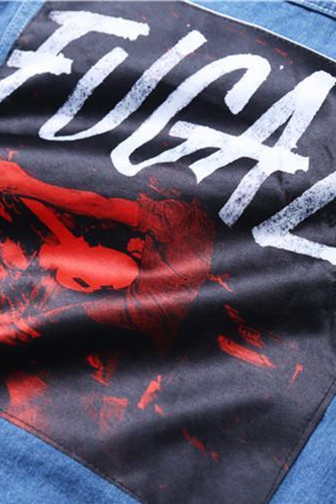 Fugazi 🔥HOT ITEM🔥 FUGAZI DISTRESSED DENIM JACKET Size US XL / EU 56 / 4 - 19 Thumbnail