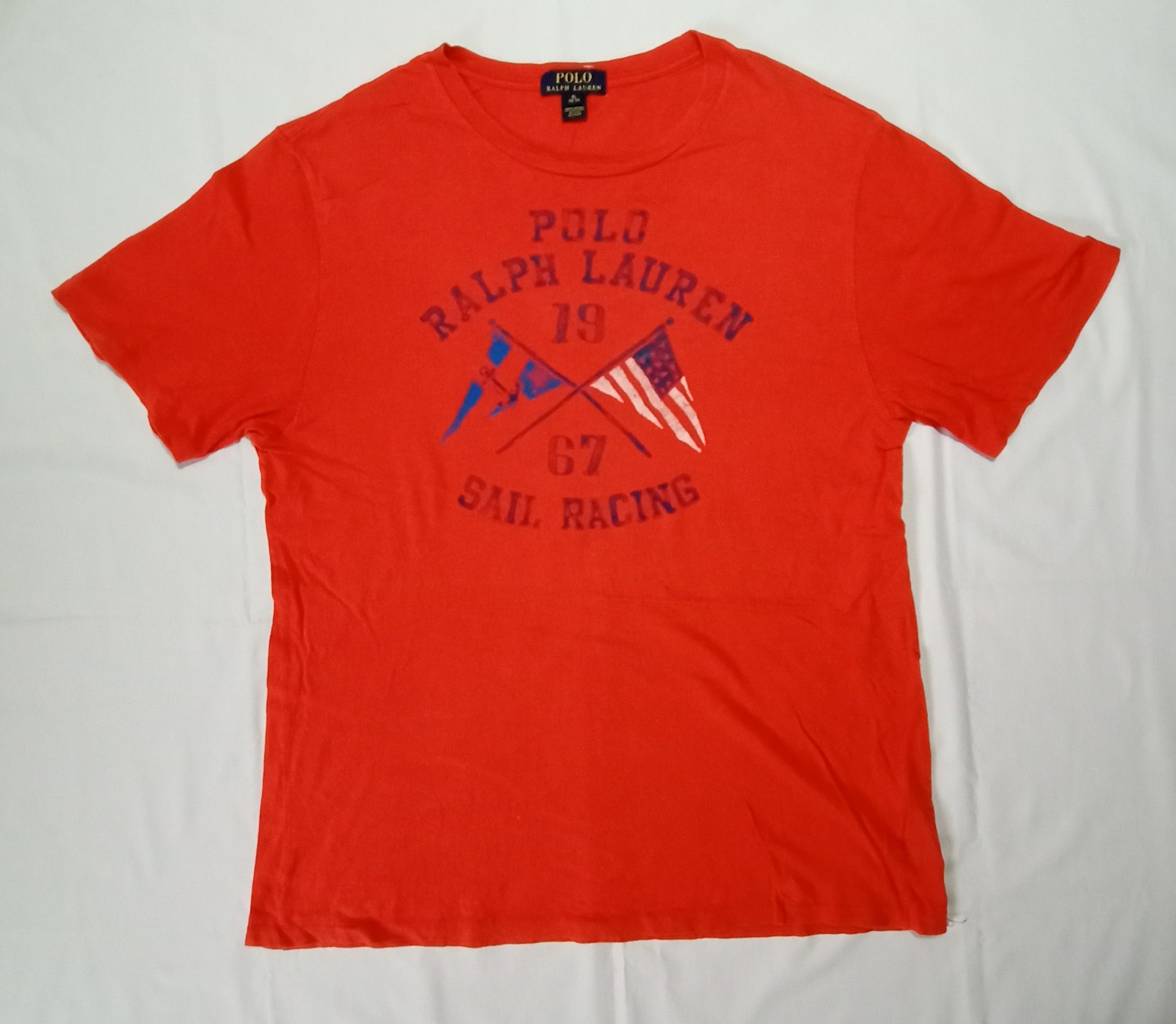 Polo Ralph Lauren Polo Ralph Lauren Sail Racing Red Tee Size L / US 10 / IT 46 - 1 Thumbnail