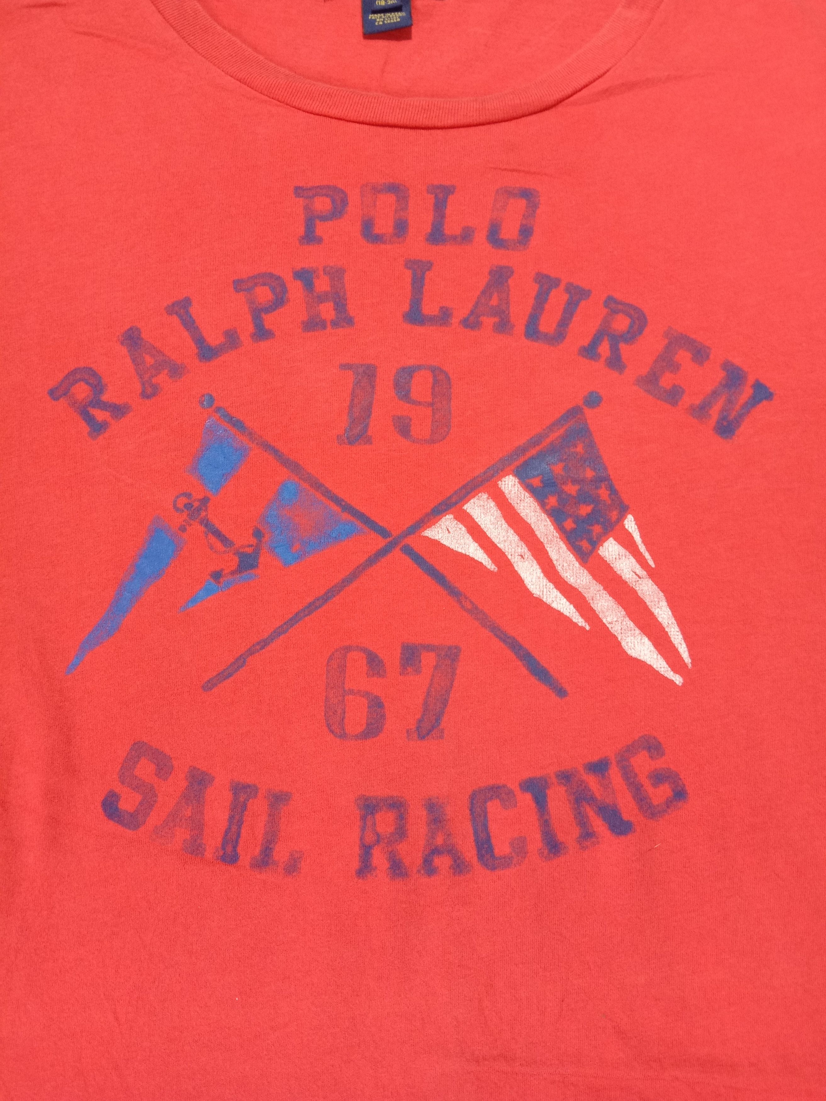Polo Ralph Lauren Polo Ralph Lauren Sail Racing Red Tee Size L / US 10 / IT 46 - 2 Thumbnail