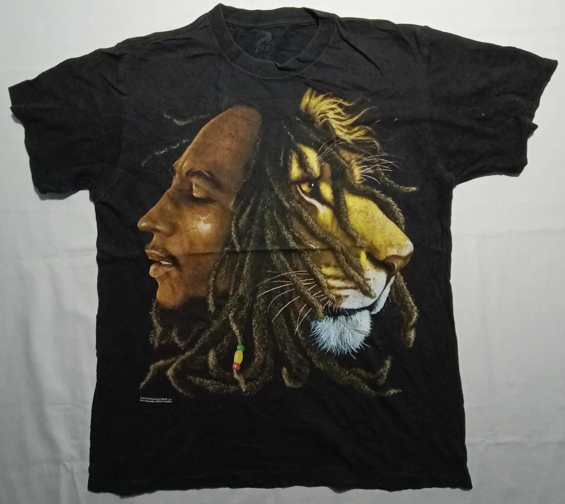 Bob Marley Vintage Bob Marley Zion Big Logo Rasta Tshirt Size US M / EU 48-50 / 2 - 1 Thumbnail