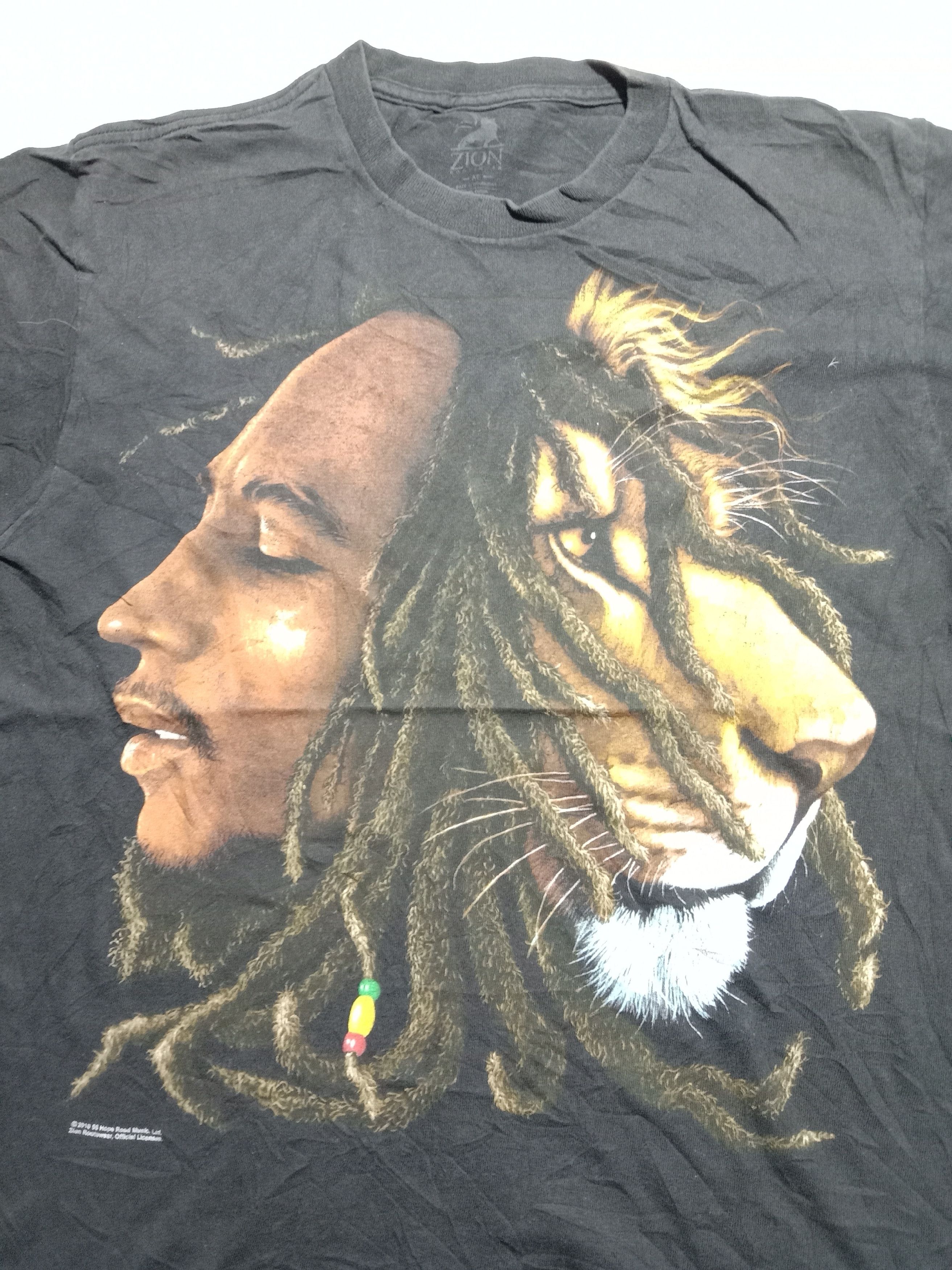 Bob Marley Vintage Bob Marley Zion Big Logo Rasta Tshirt Size US M / EU 48-50 / 2 - 4 Thumbnail