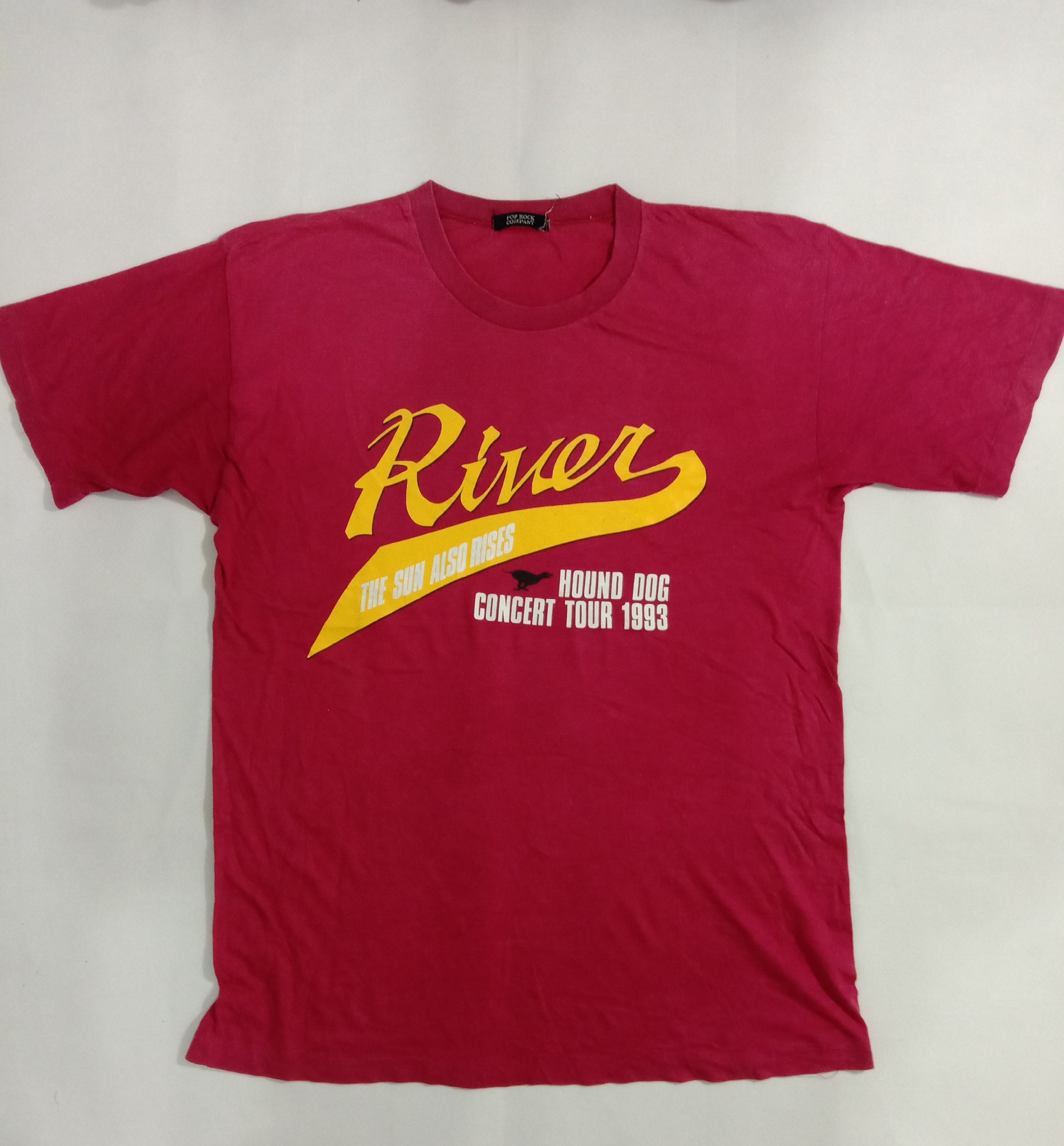 VINTAGE 90s RIVER THE SUN HOUND HOG TOUR SHIRT (A30)