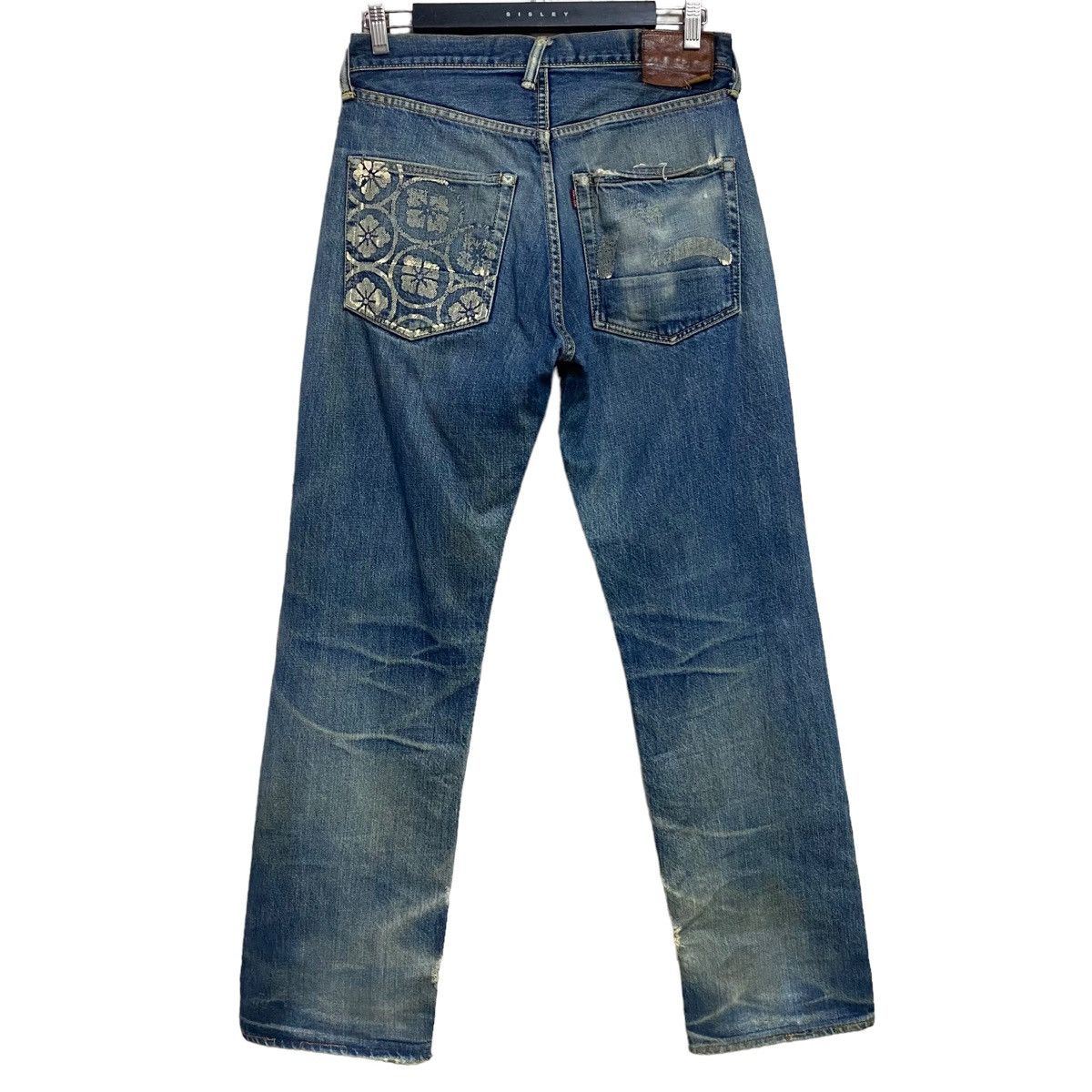 Evisu Painter Jeans Denim Selvedge Distressed