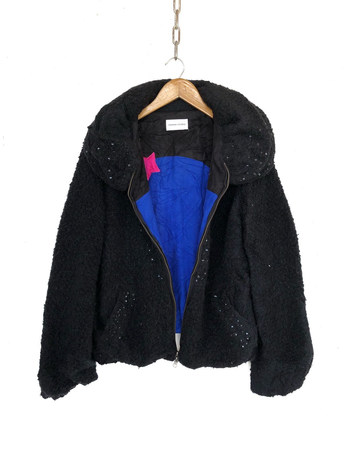 Issey Miyake Tsumori Chisato Wool Blend Zip Jacket