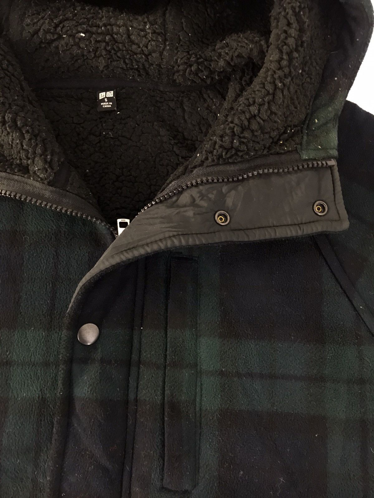 Japanese Brand Uniqlo Fluffy Fleece Hoodie Jacket Plaid Check Unisex Size US S / EU 44-46 / 1 - 3 Thumbnail