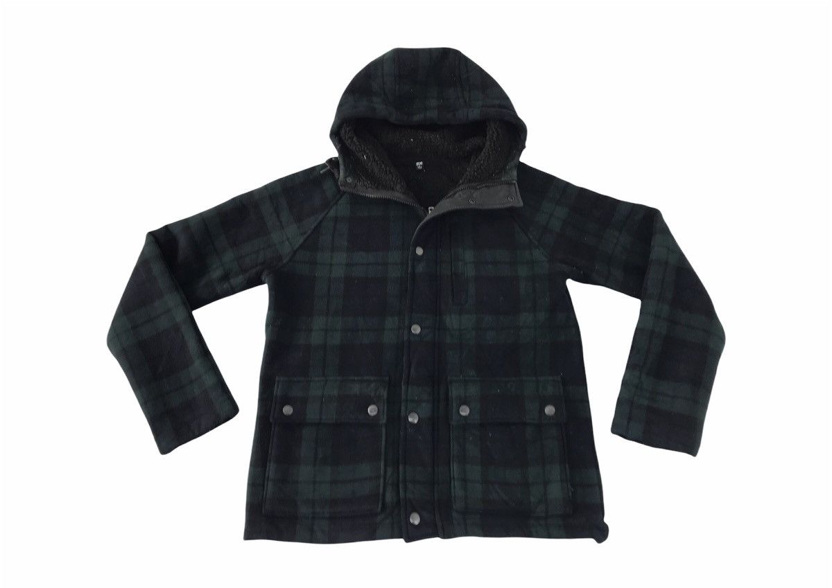 Japanese Brand Uniqlo Fluffy Fleece Hoodie Jacket Plaid Check Unisex Size US S / EU 44-46 / 1 - 1 Thumbnail
