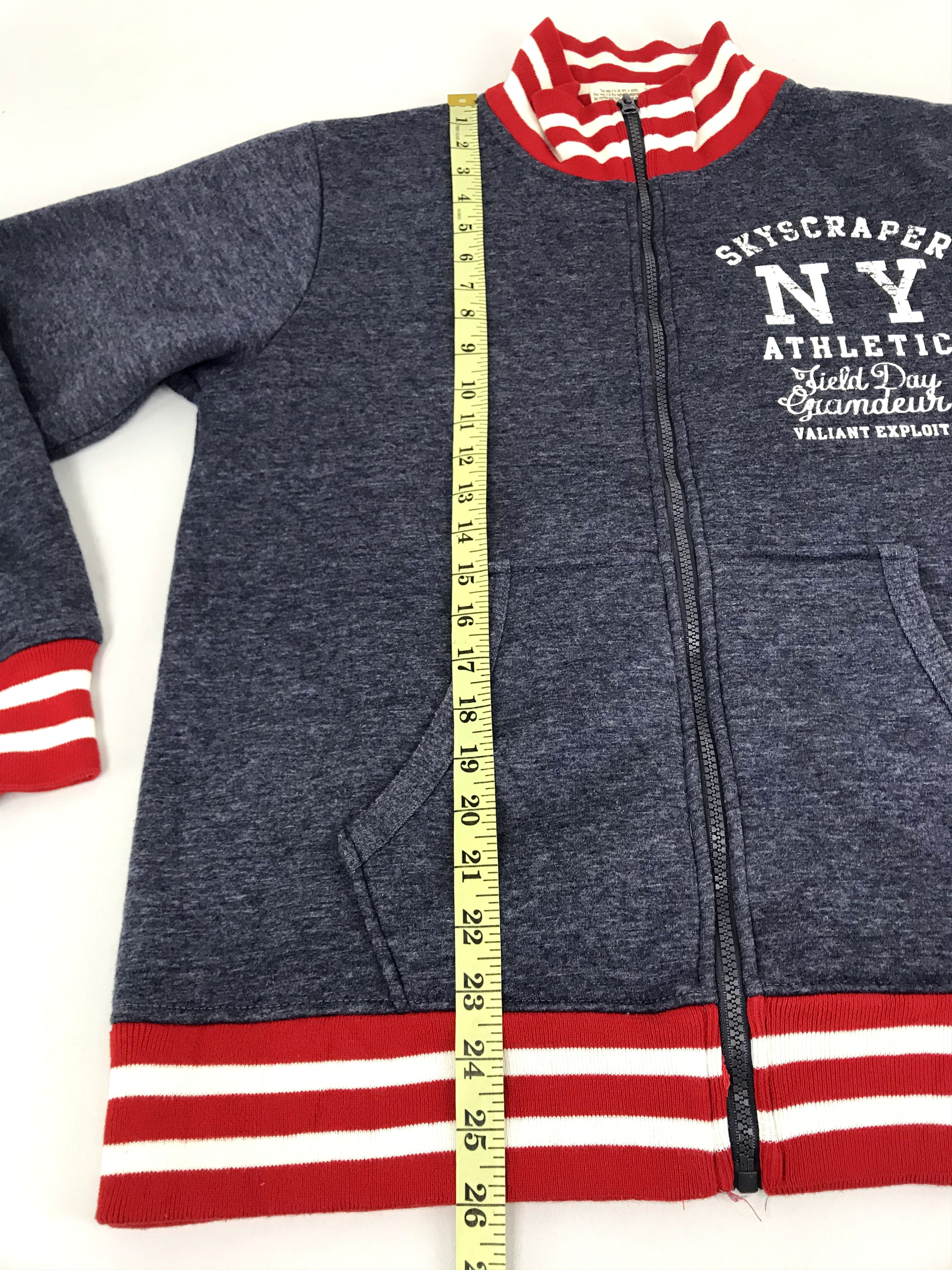 Japanese Brand Vintage Oblo Design Skyscraper New York Athletic Sherpa Size L / US 10 / IT 46 - 13 Thumbnail