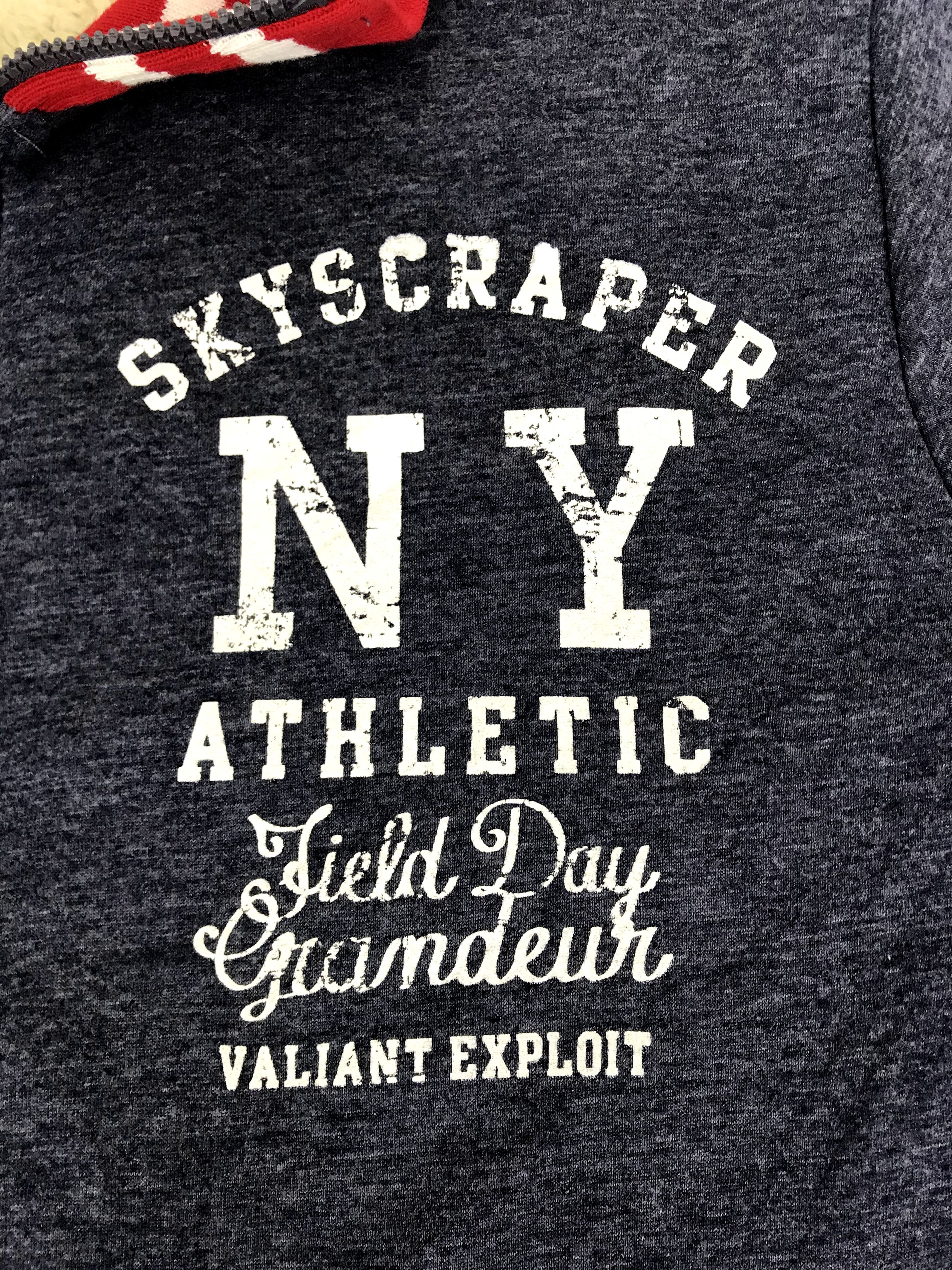 Japanese Brand Vintage Oblo Design Skyscraper New York Athletic Sherpa Size L / US 10 / IT 46 - 4 Thumbnail