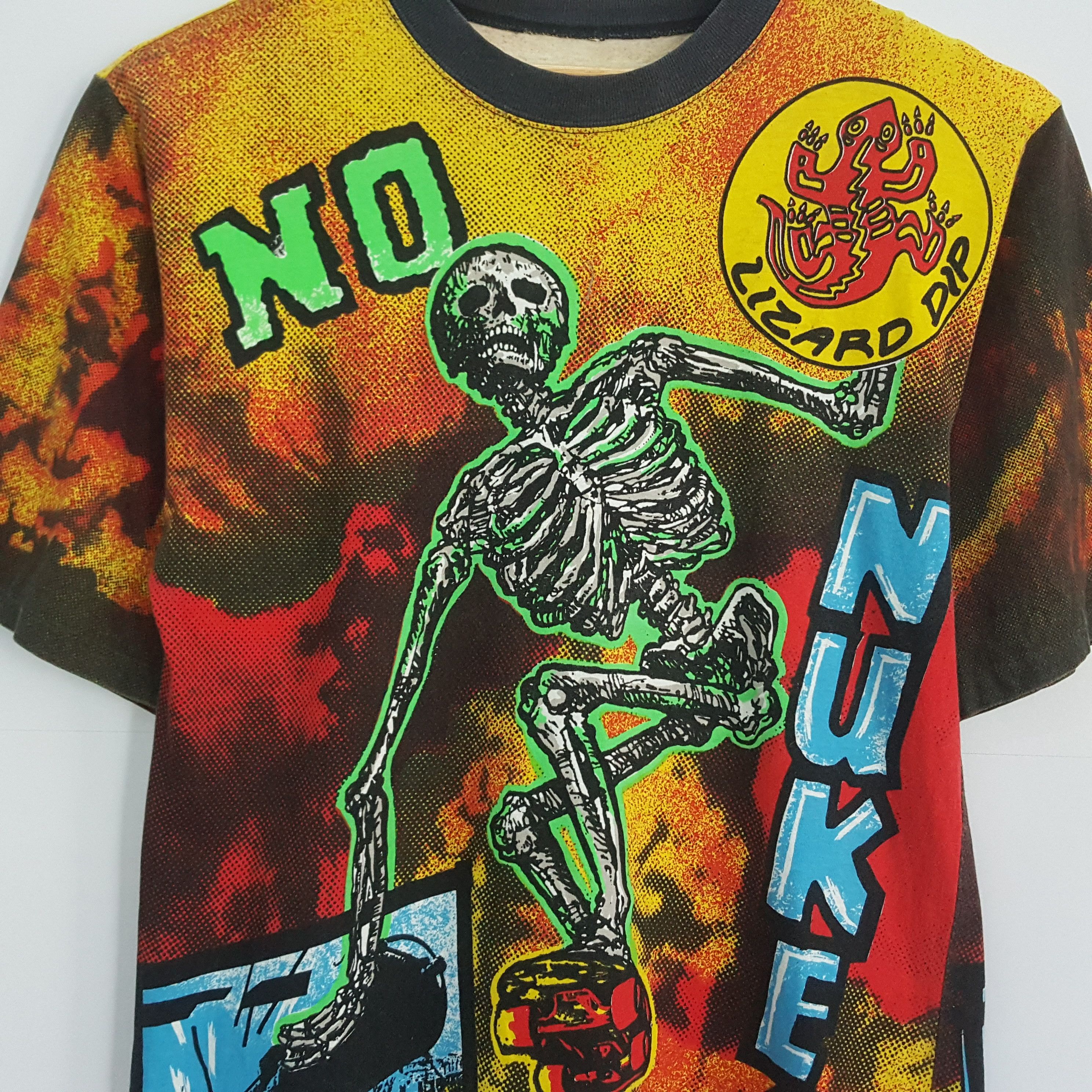 Rap Tees × Vintage Vintage 90's LIZARD DIP Skateboards Full Over Print tees cp1 Size US L / EU 52-54 / 3 - 6 Thumbnail