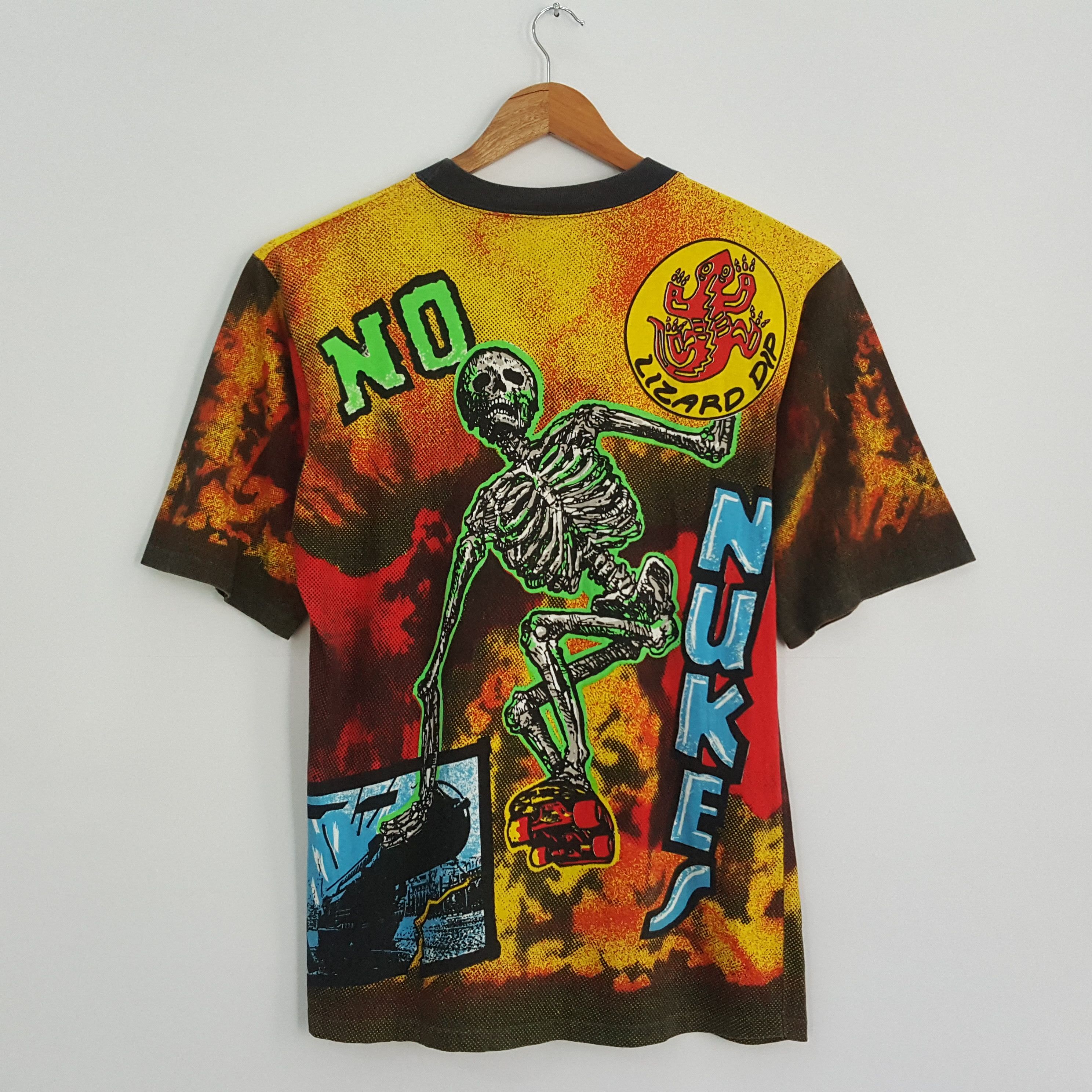 Rap Tees × Vintage Vintage 90's LIZARD DIP Skateboards Full Over Print tees cp1 Size US L / EU 52-54 / 3 - 4 Thumbnail