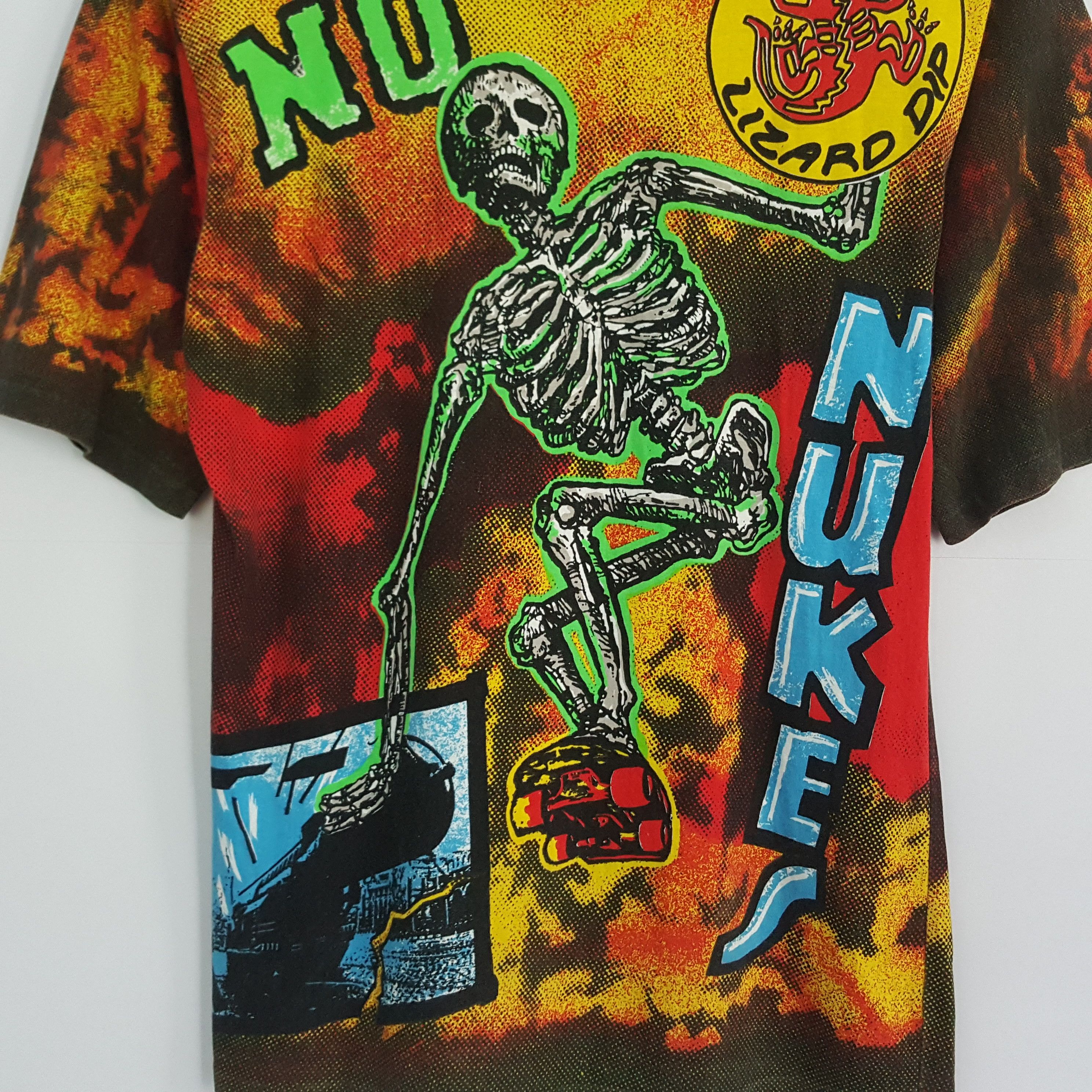 Rap Tees × Vintage Vintage 90's LIZARD DIP Skateboards Full Over Print tees cp1 Size US L / EU 52-54 / 3 - 5 Thumbnail