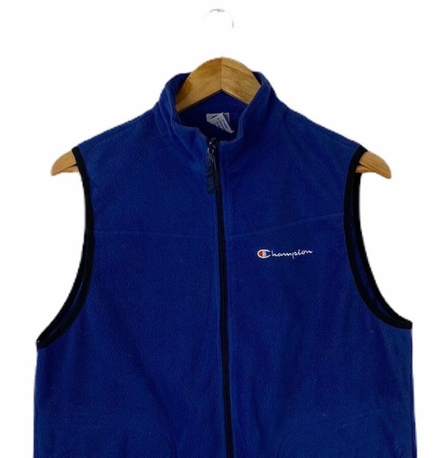Vintage CHAMPION Small Logo Sportswear Fleece Vest Jacket