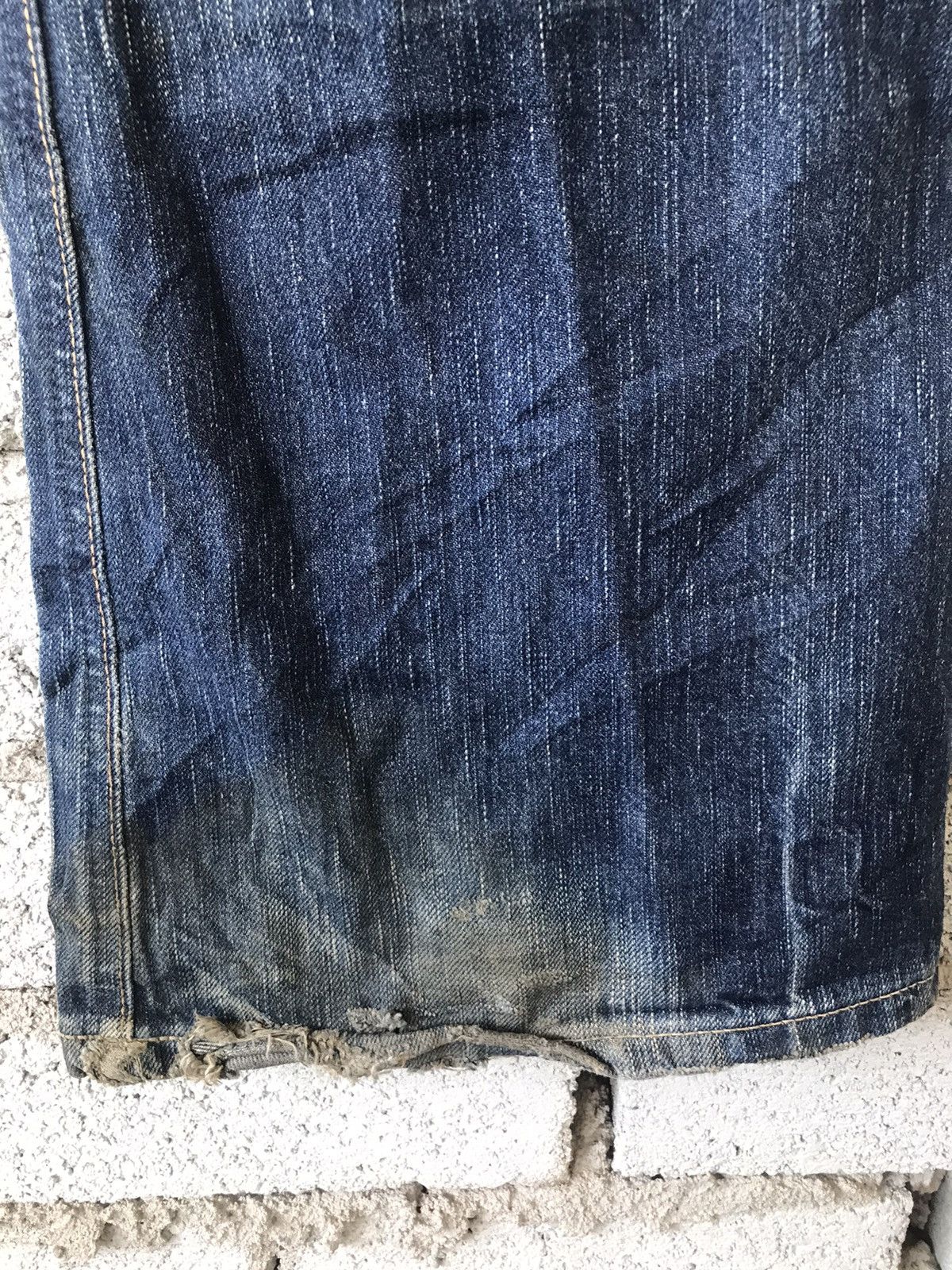 If Six Was Nine Flare Vintage Edwin 503 Blue Trip Size US 35 - 12 Thumbnail