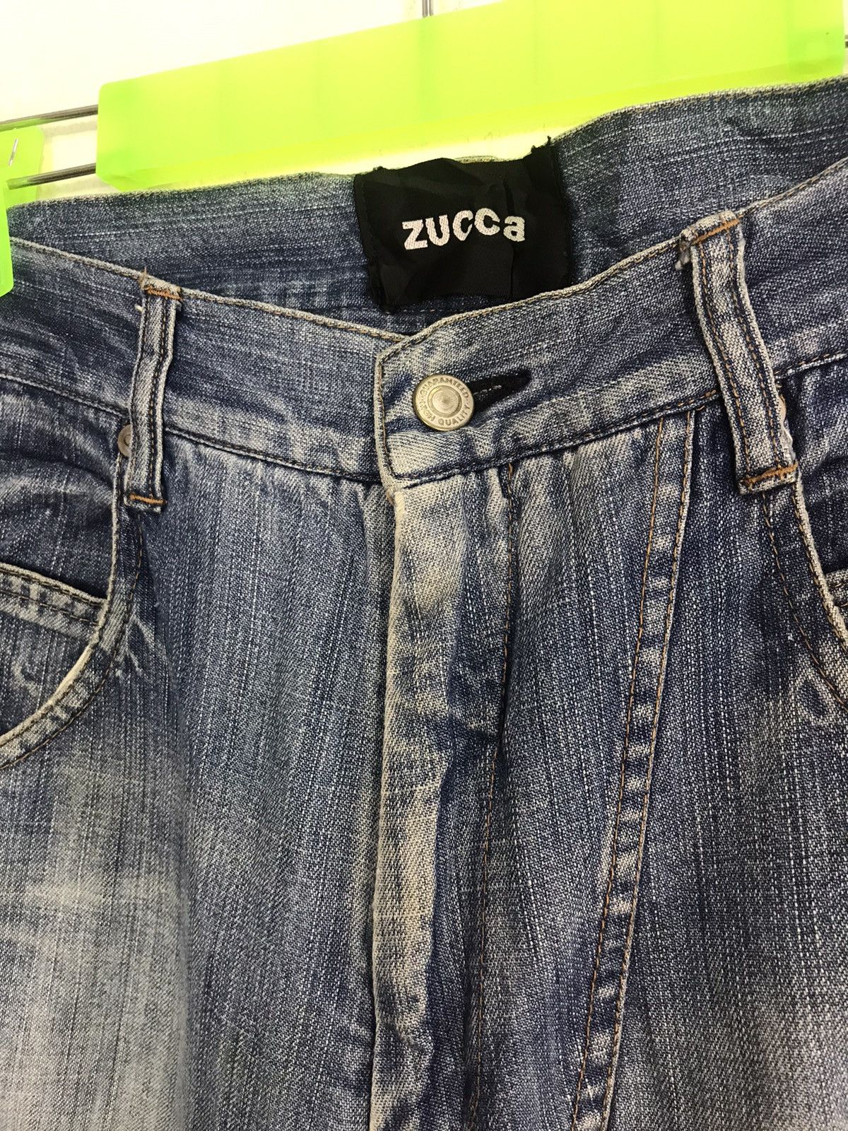 CABANE de ZUCCa Vintage Zucca De Cabane Straight Cut Pants Distressed Denim Size US 28 / EU 44 - 3 Thumbnail