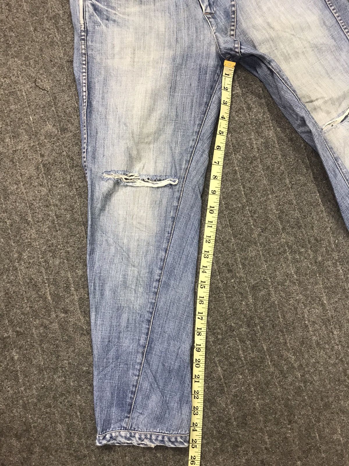 CABANE de ZUCCa Vintage Zucca De Cabane Straight Cut Pants Distressed Denim Size US 28 / EU 44 - 13 Thumbnail