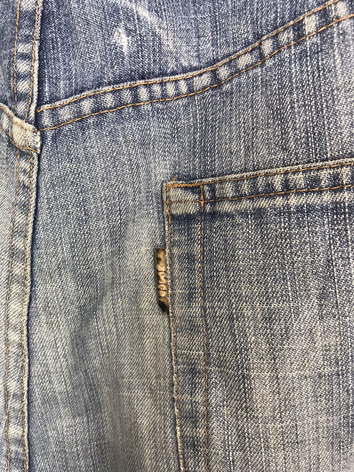 CABANE de ZUCCa Vintage Zucca De Cabane Straight Cut Pants Distressed Denim Size US 28 / EU 44 - 6 Thumbnail