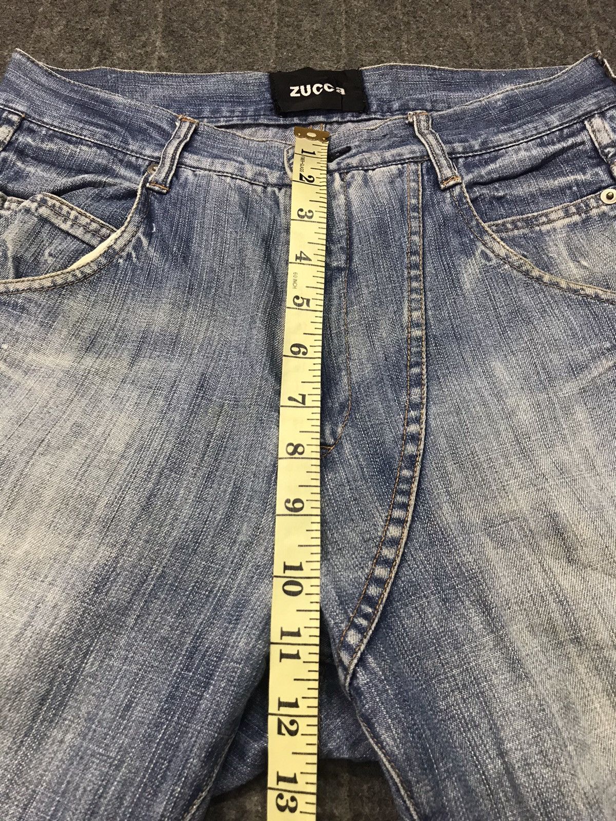 CABANE de ZUCCa Vintage Zucca De Cabane Straight Cut Pants Distressed Denim Size US 28 / EU 44 - 14 Thumbnail