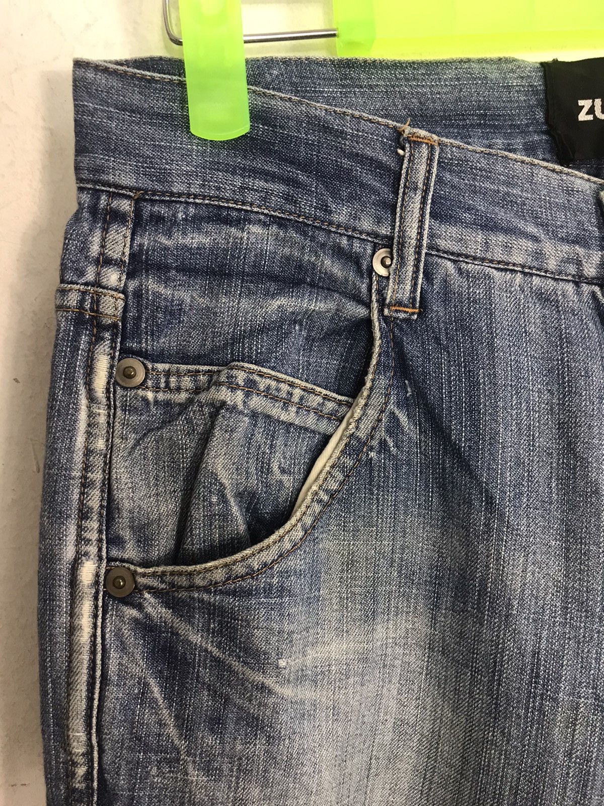 CABANE de ZUCCa Vintage Zucca De Cabane Straight Cut Pants Distressed Denim Size US 28 / EU 44 - 5 Thumbnail
