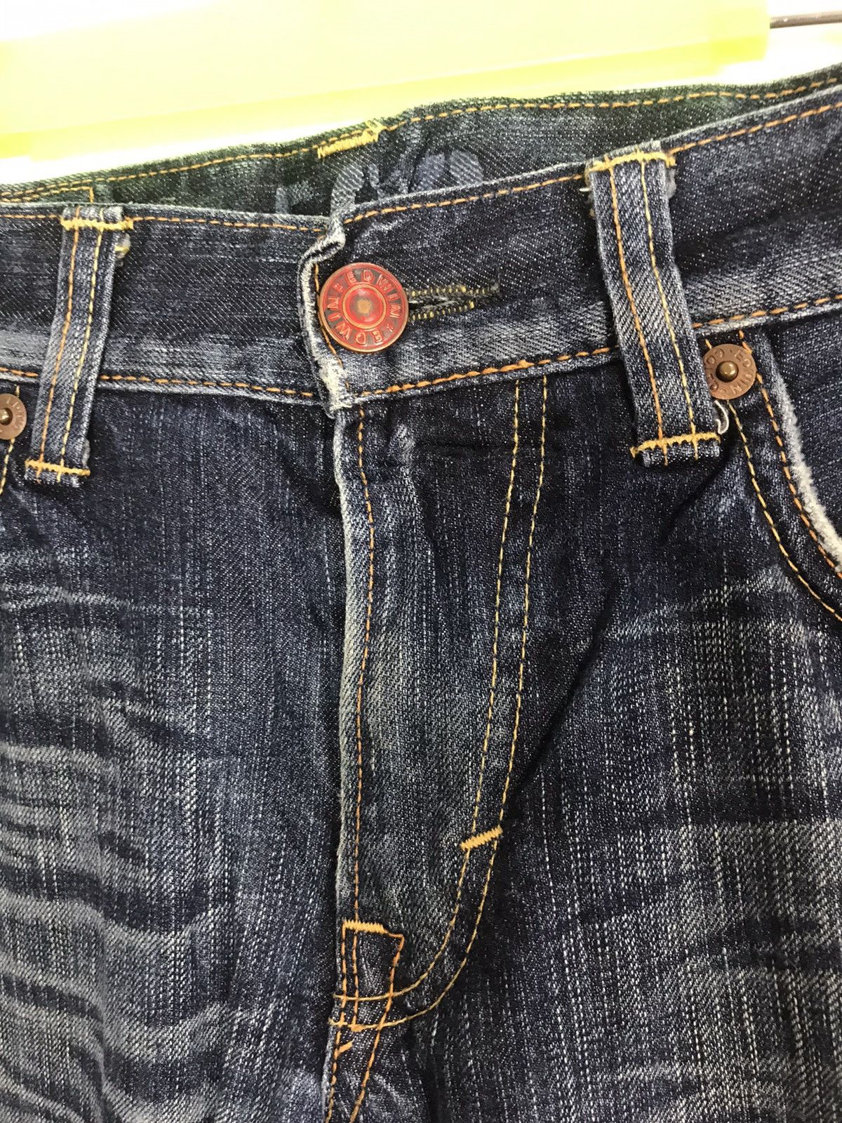 Edwin × Vintage Vintage Edwin Blue Trip Lot 503 Straight Cut Style Pants Size US 33 - 3 Thumbnail