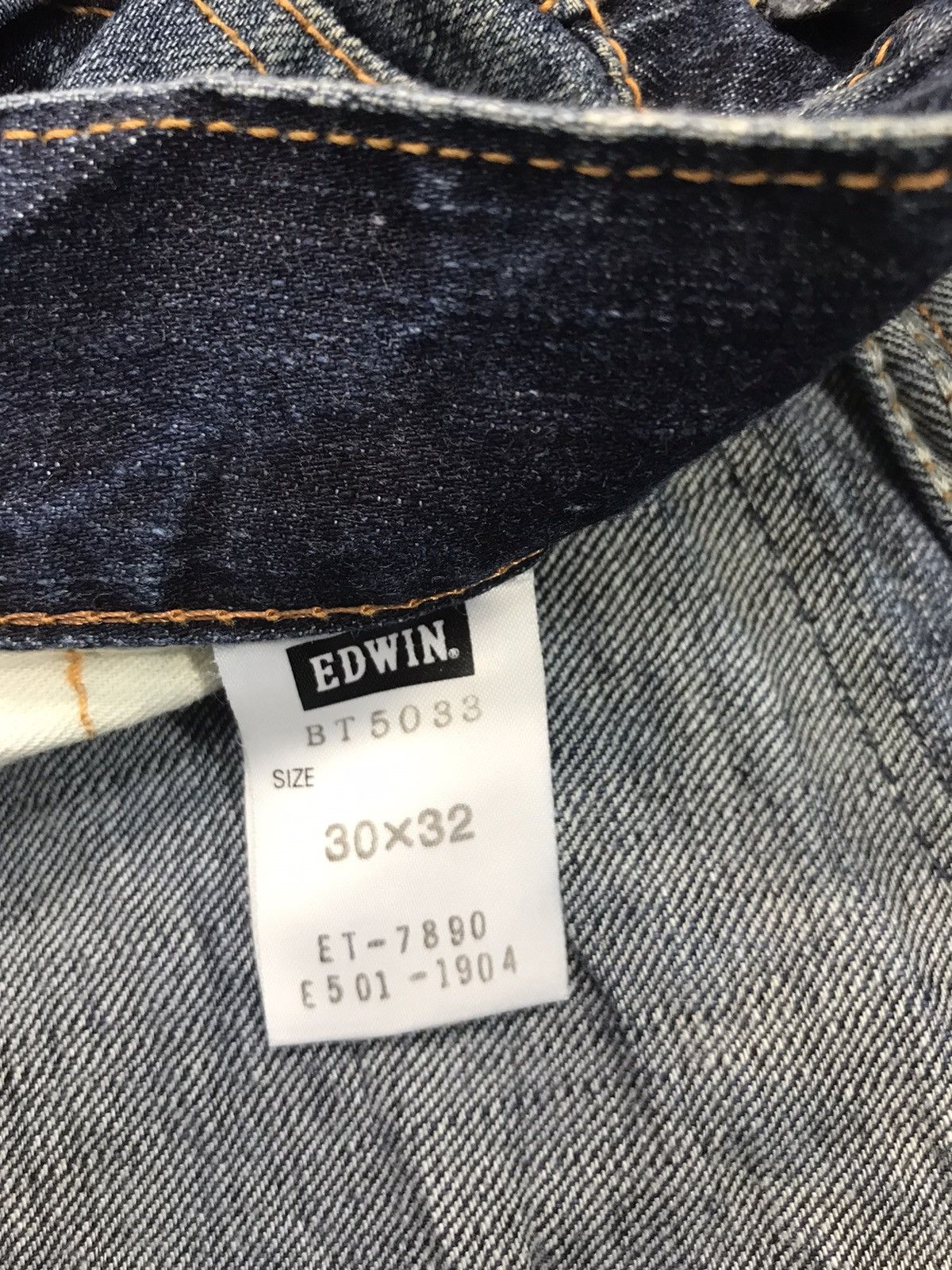 Edwin × Vintage Vintage Edwin Blue Trip Lot 503 Straight Cut Style Pants Size US 33 - 8 Thumbnail