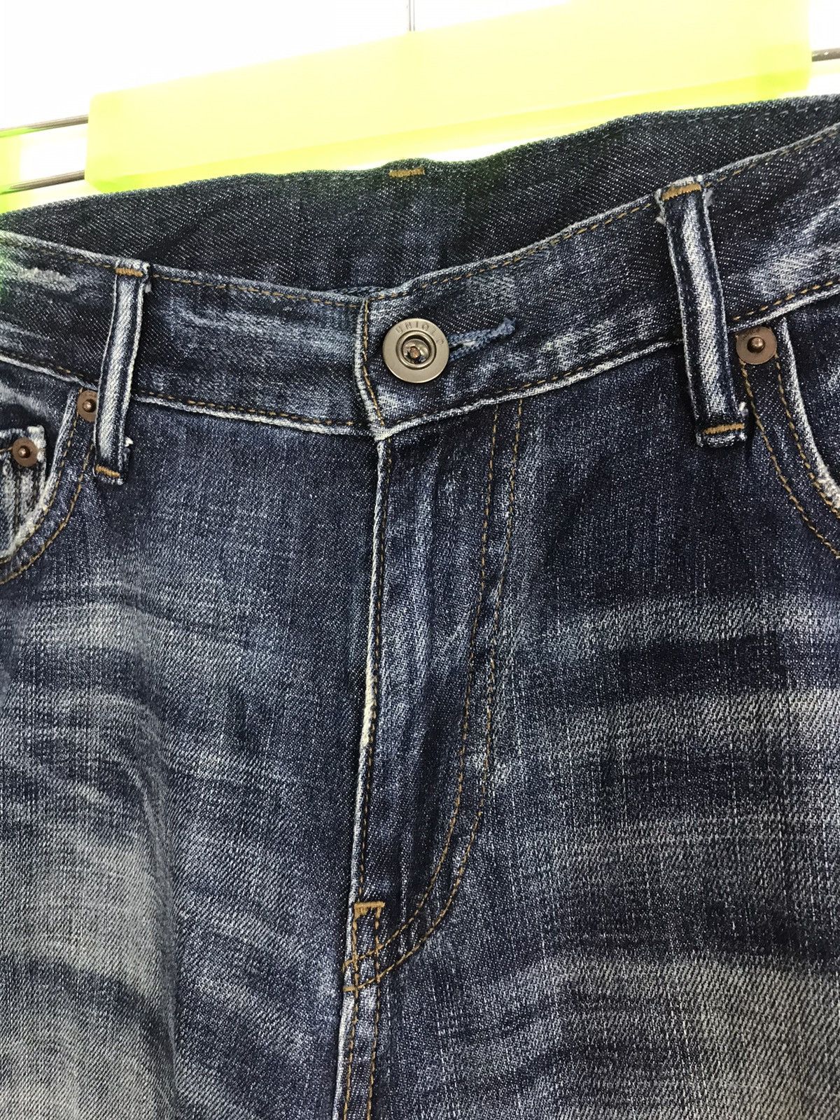 Japanese Brand Vintage Japanese Brand Straight Cut Pants Distressed Denim Size US 33 - 4 Thumbnail